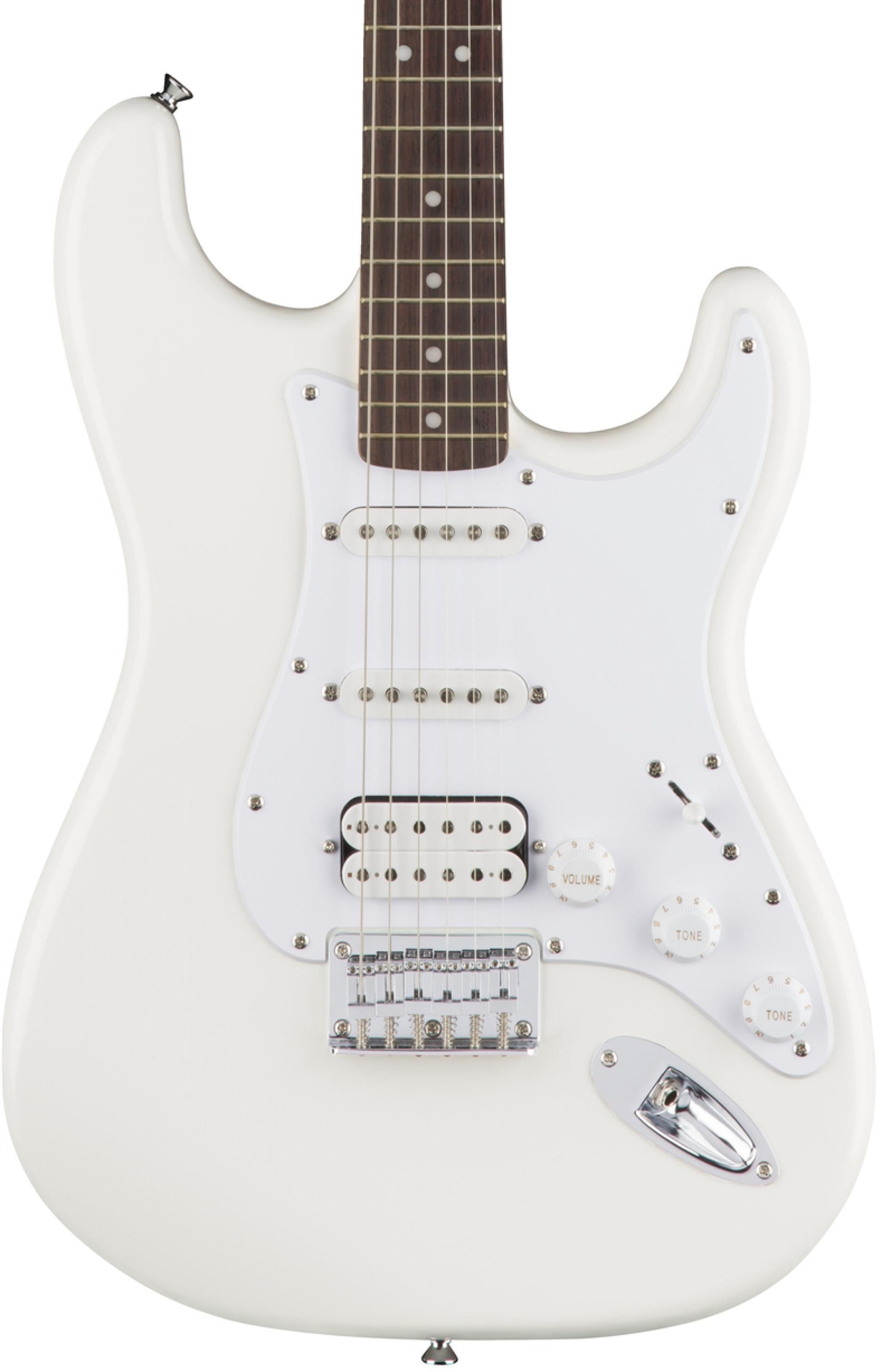 Squier Bullet Strat HSS HT - Arctic White with Rosewood