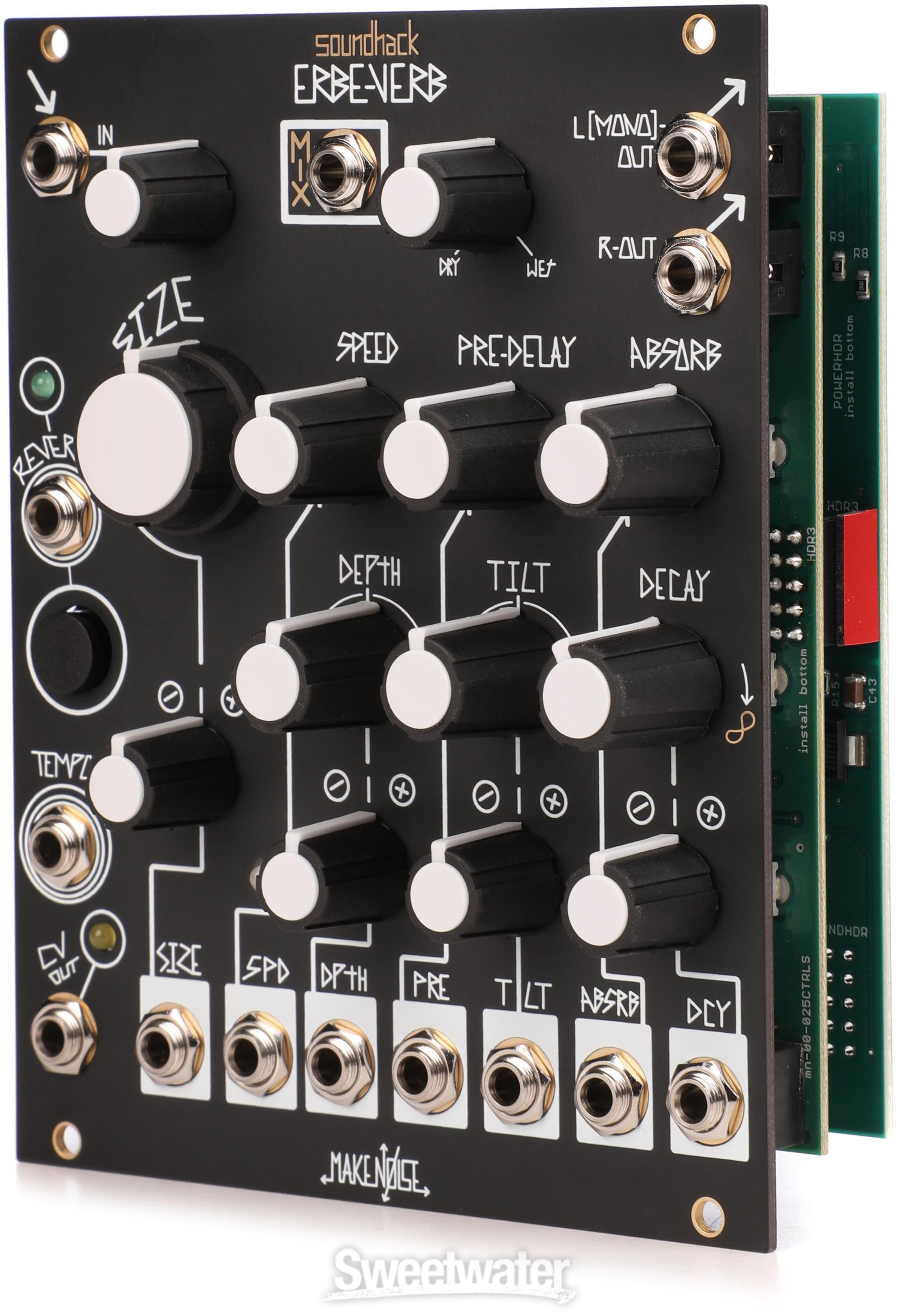 Make Noise Erbe-Verb Eurorack Reverb Module - Black | Sweetwater