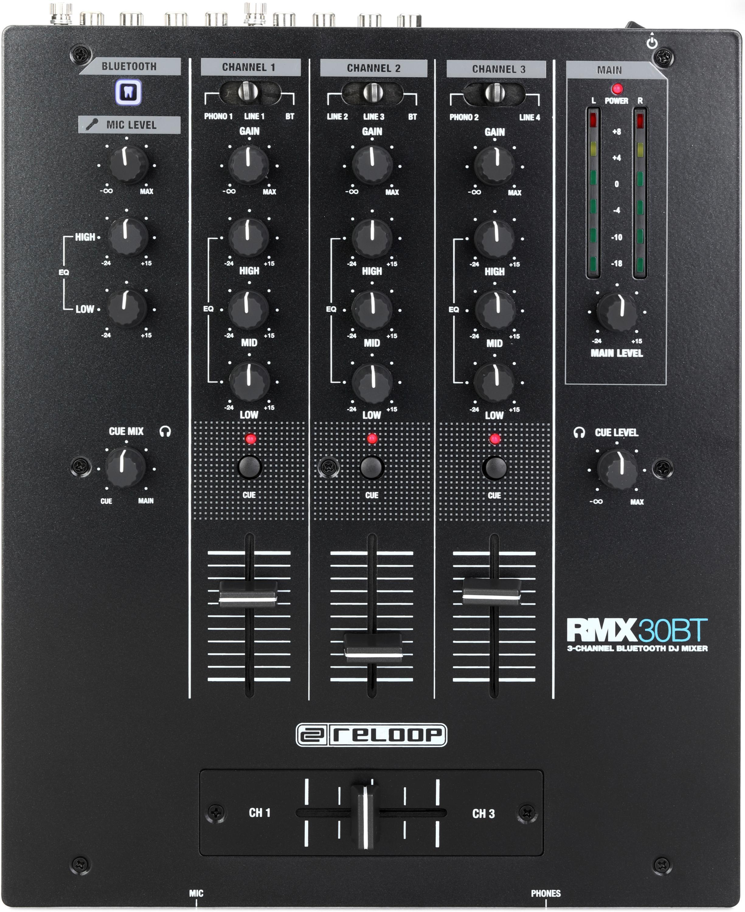 Reloop RMX-10BT Compact DJ Mixer with Bluetooth | Sweetwater