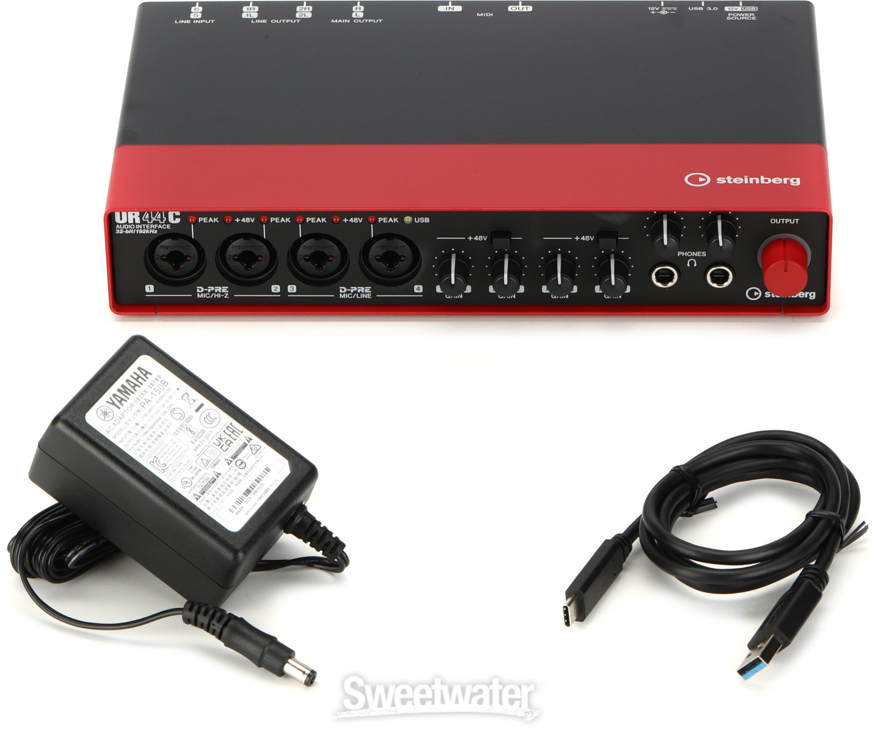 Steinberg UR44C USB Audio Interface - Red | Sweetwater