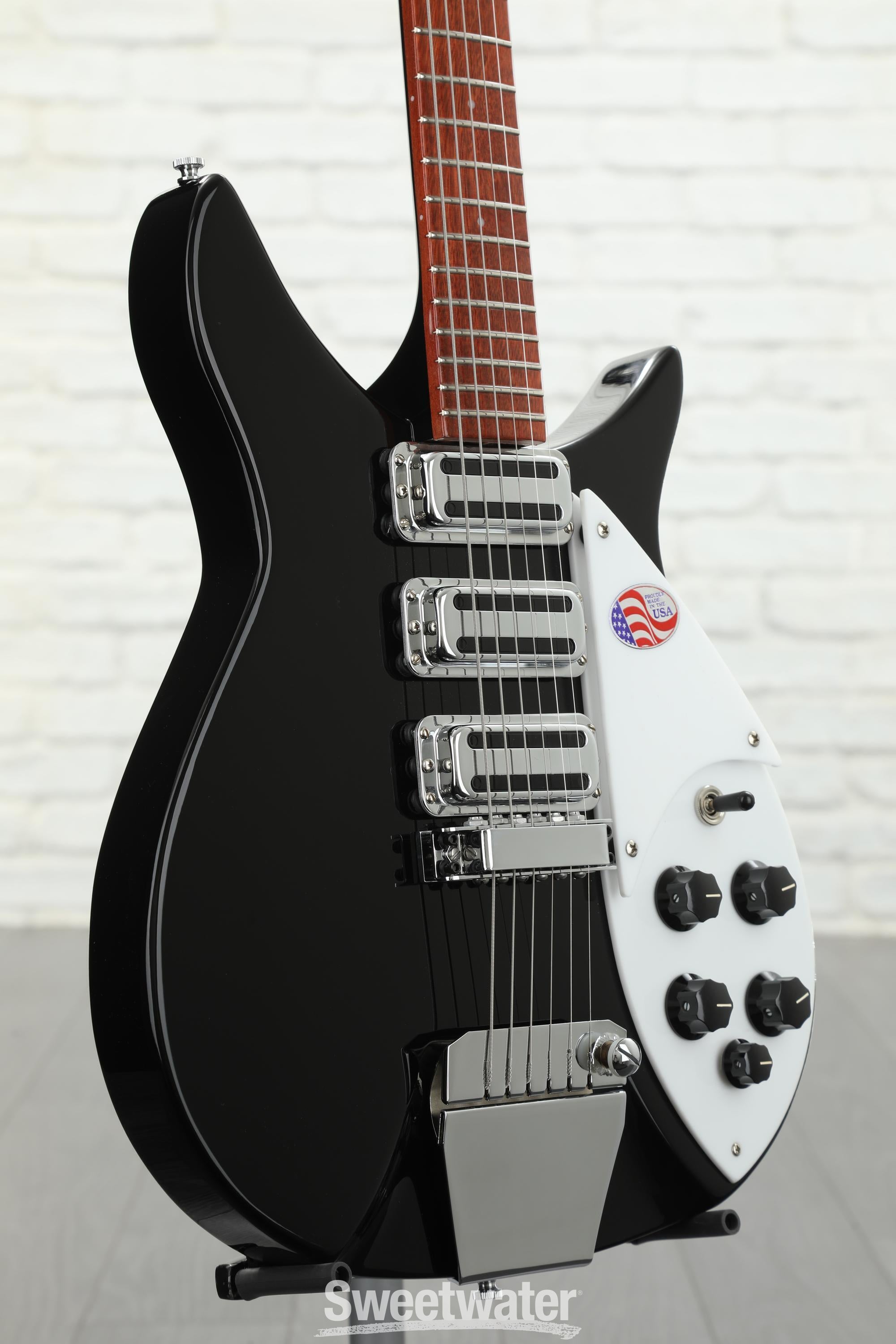 Rickenbacker 325C64 Miami 3 Pickup Semi-Hollow Guitar- Jetglo