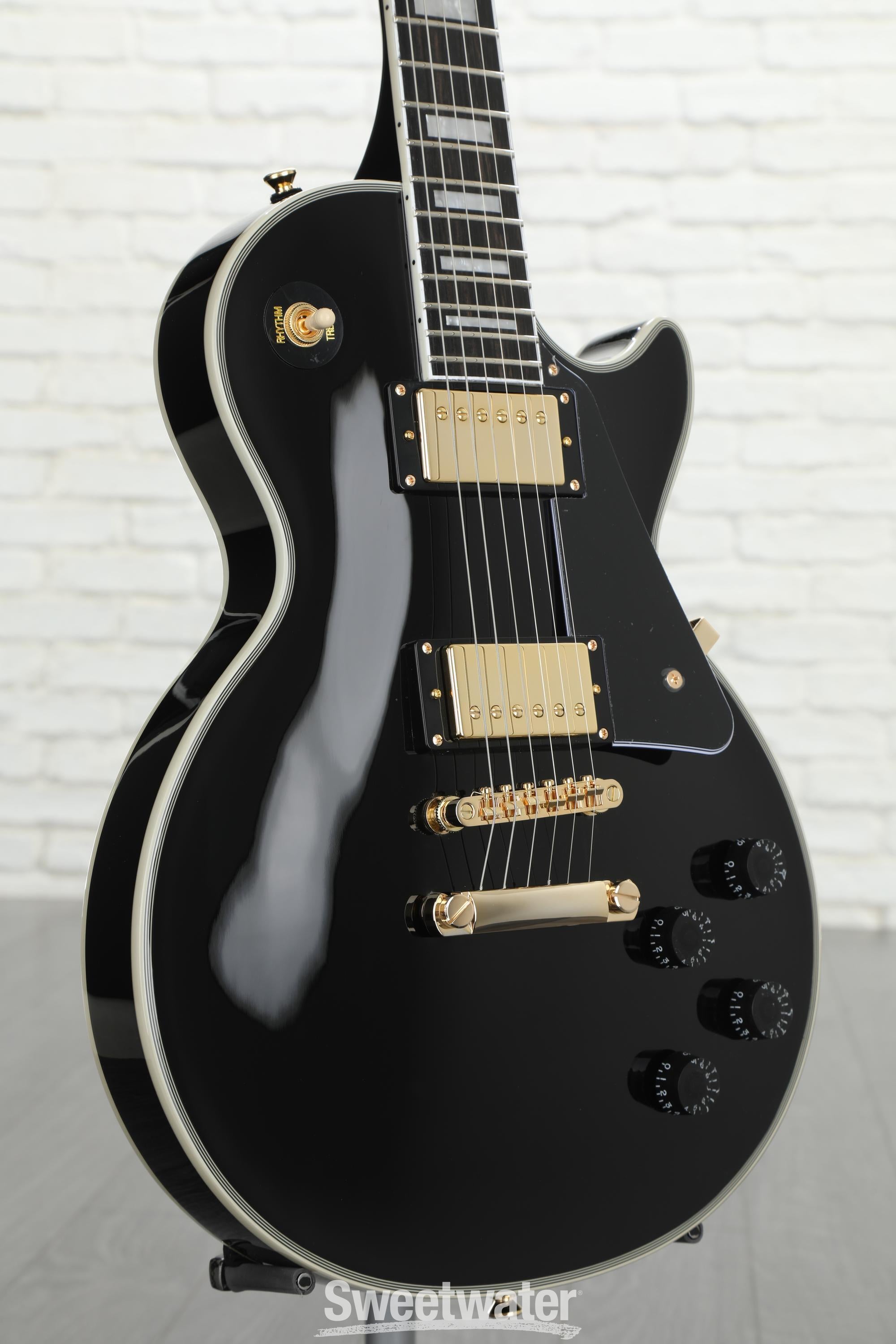 Epiphone Les Paul Custom Electric Guitar - Ebony | Sweetwater