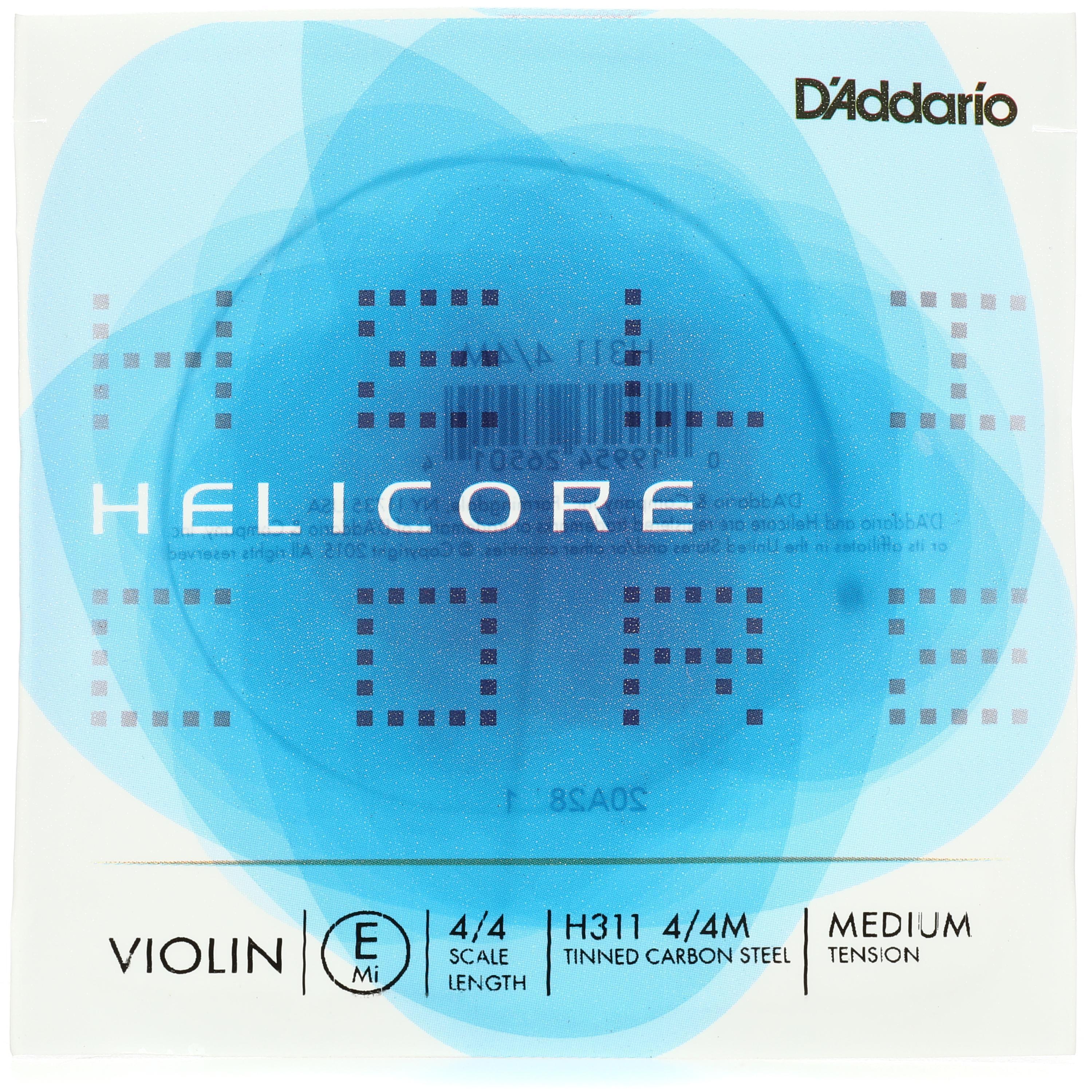 D'Addario H311 4/4M Helicore Violin E String - 4/4 Size - Medium