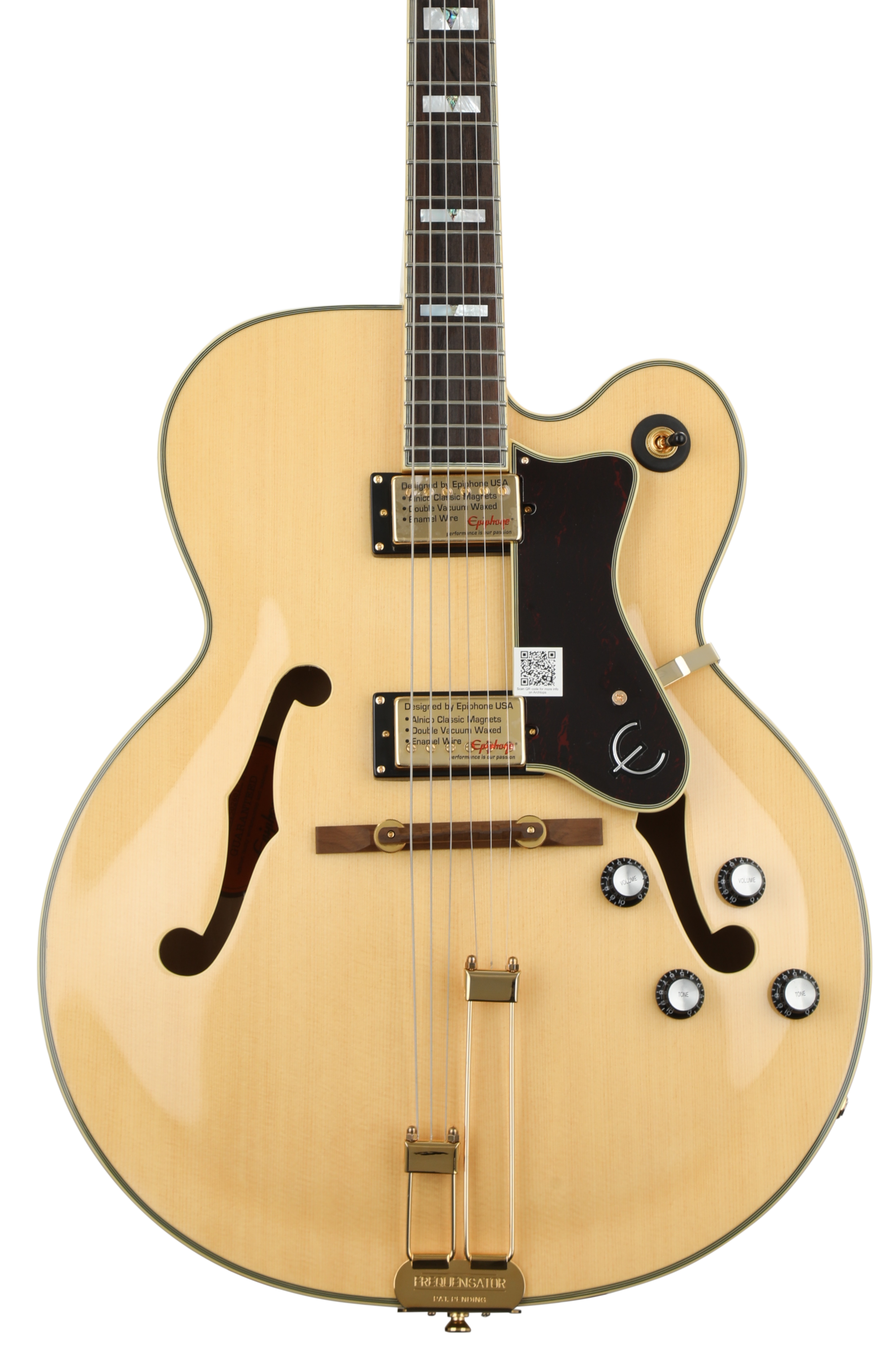 新品同様) Epiphone Broadway フルアコ ナチュラル色 新品同様