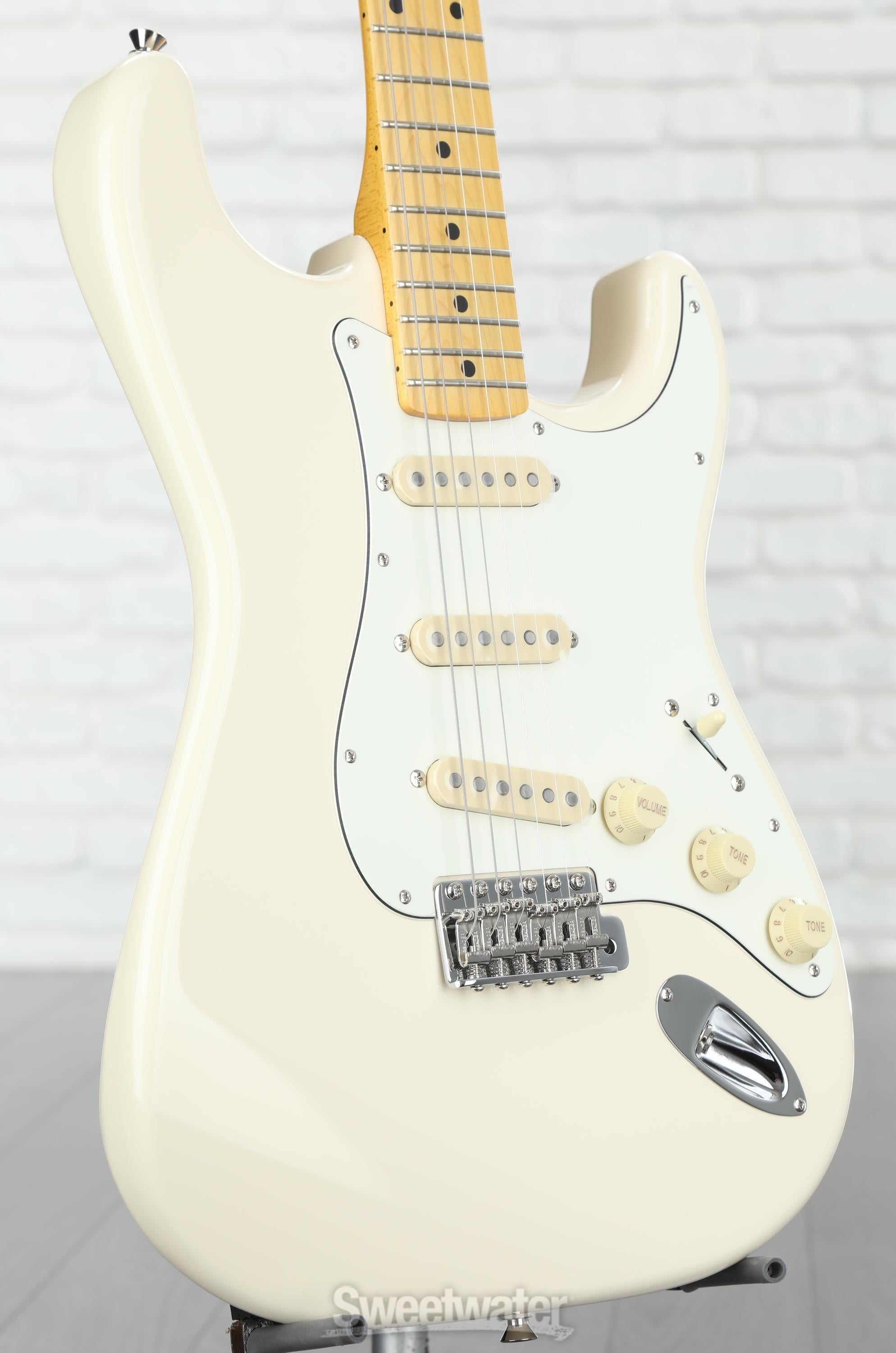 Fender JV Modified '60s Stratocaster Electric Guitar - Olympic