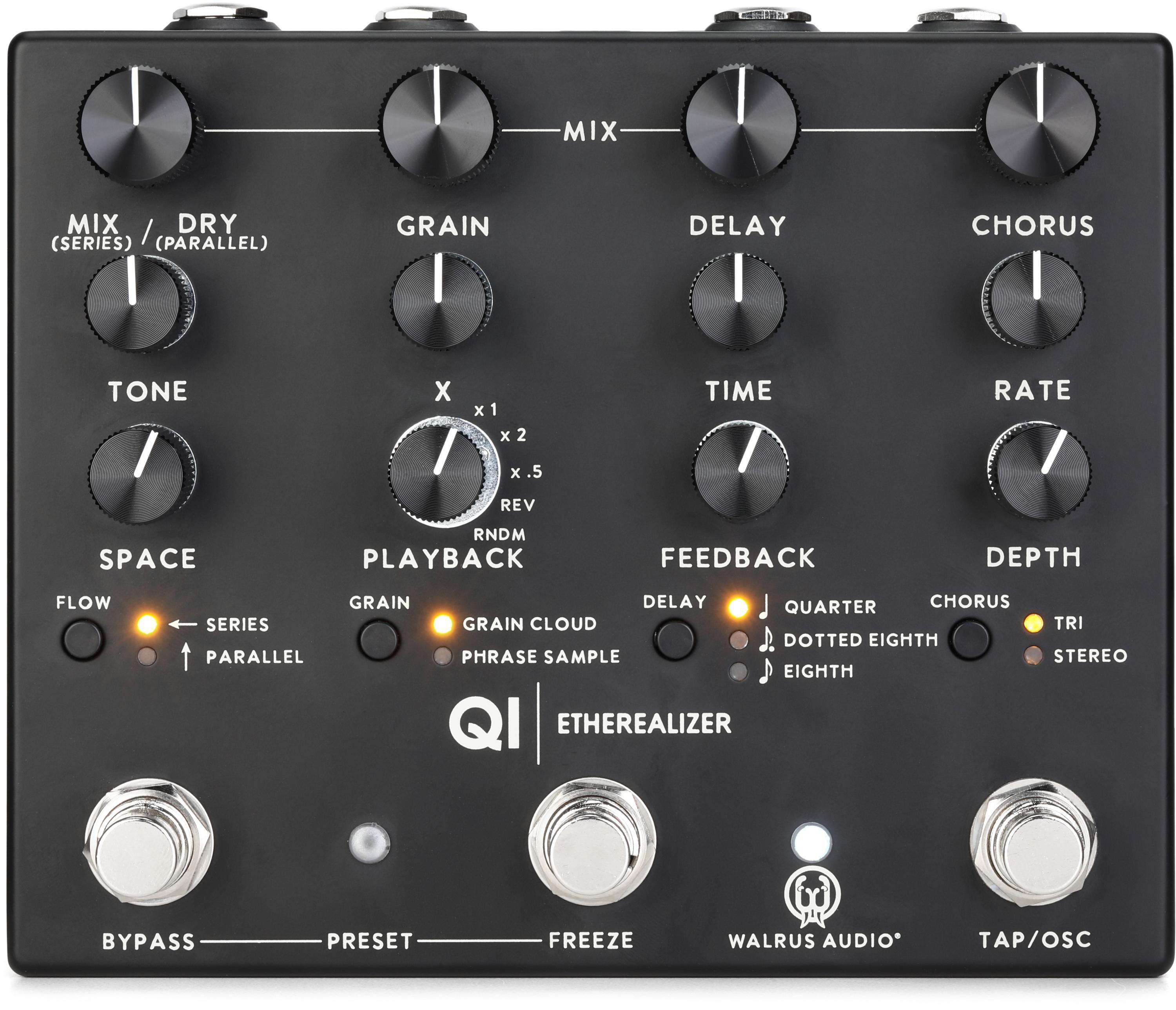 Walrus Audio Qi Etherealizer Multi-effects Pedal - Black | Sweetwater