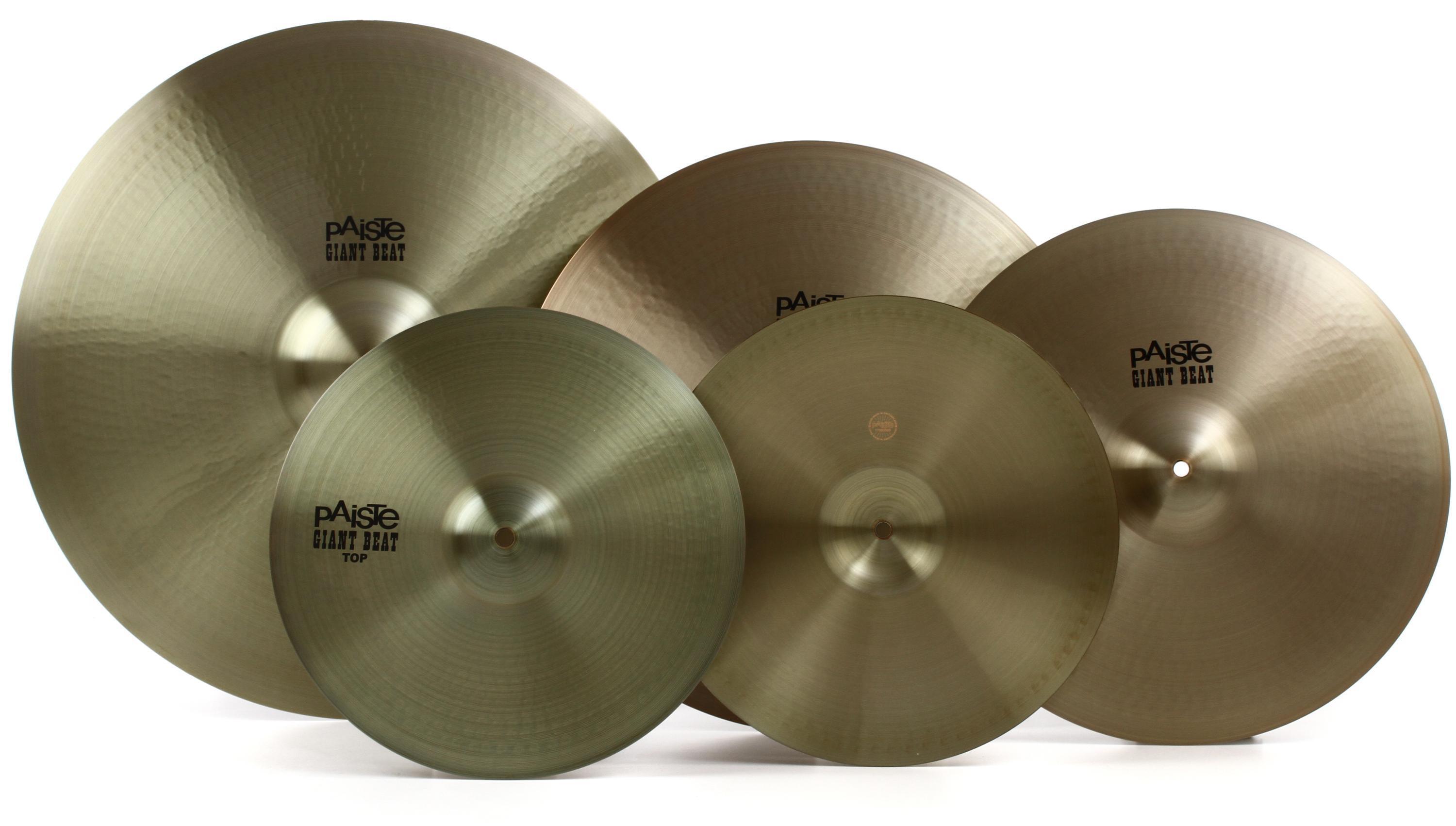 Paiste Giant Beat Cymbal Set - 15/20/24 inch - with Free 18 inch