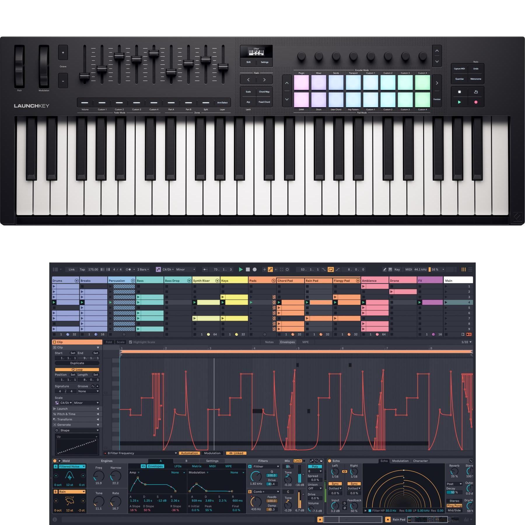 Novation Launchkey 49 MK4 49-key Keyboard Controller with Ableton