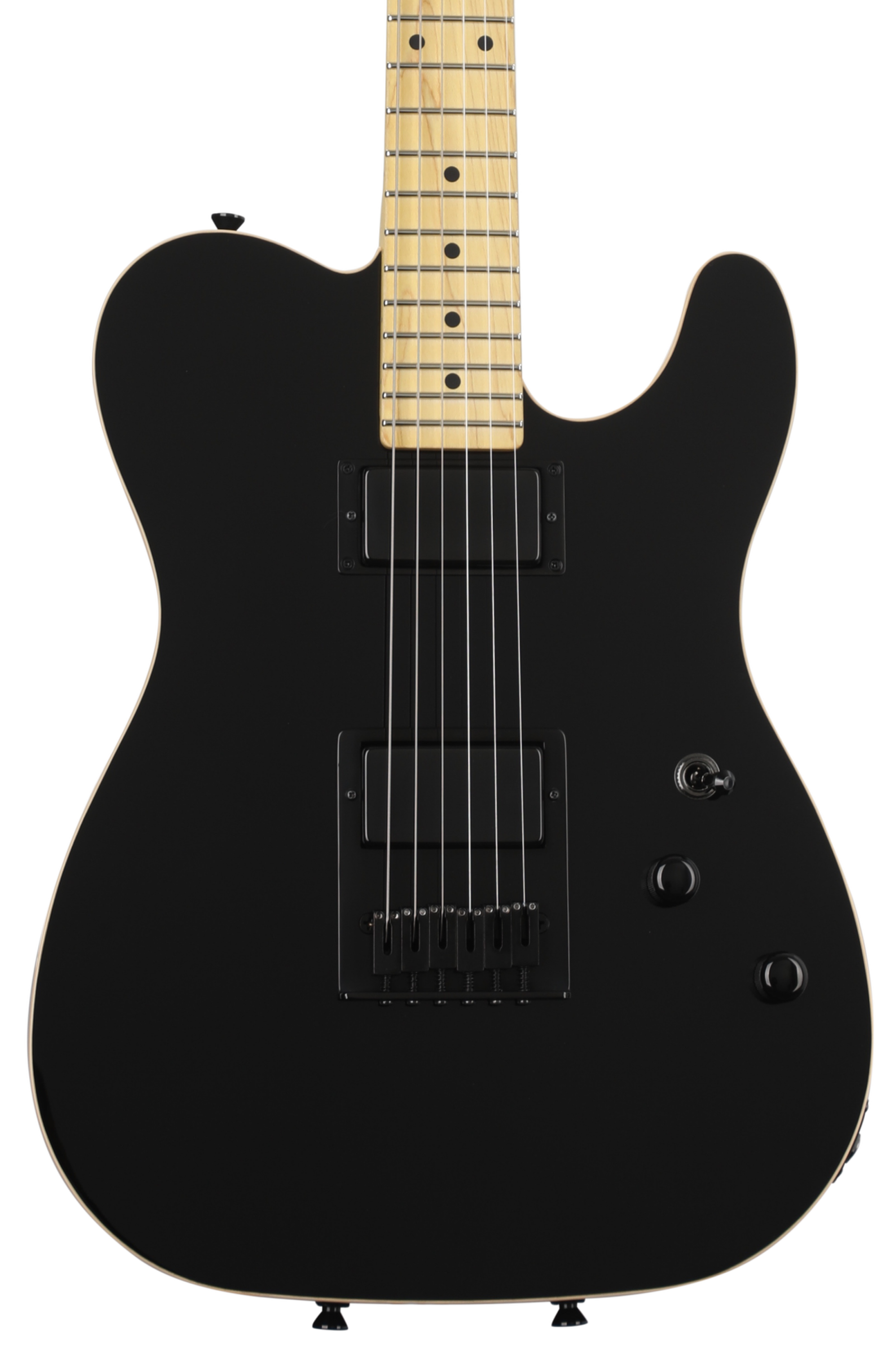 Schecter USA Custom Shop PT Electric Guitar - Black | Sweetwater
