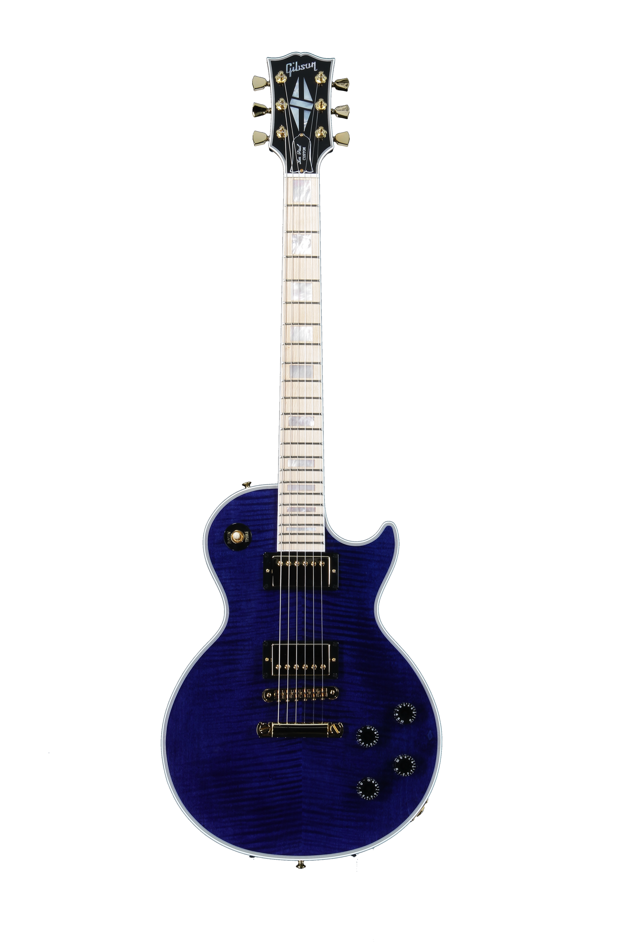 Gibson Custom Les Paul Custom Figured - Transparent Blue | Sweetwater