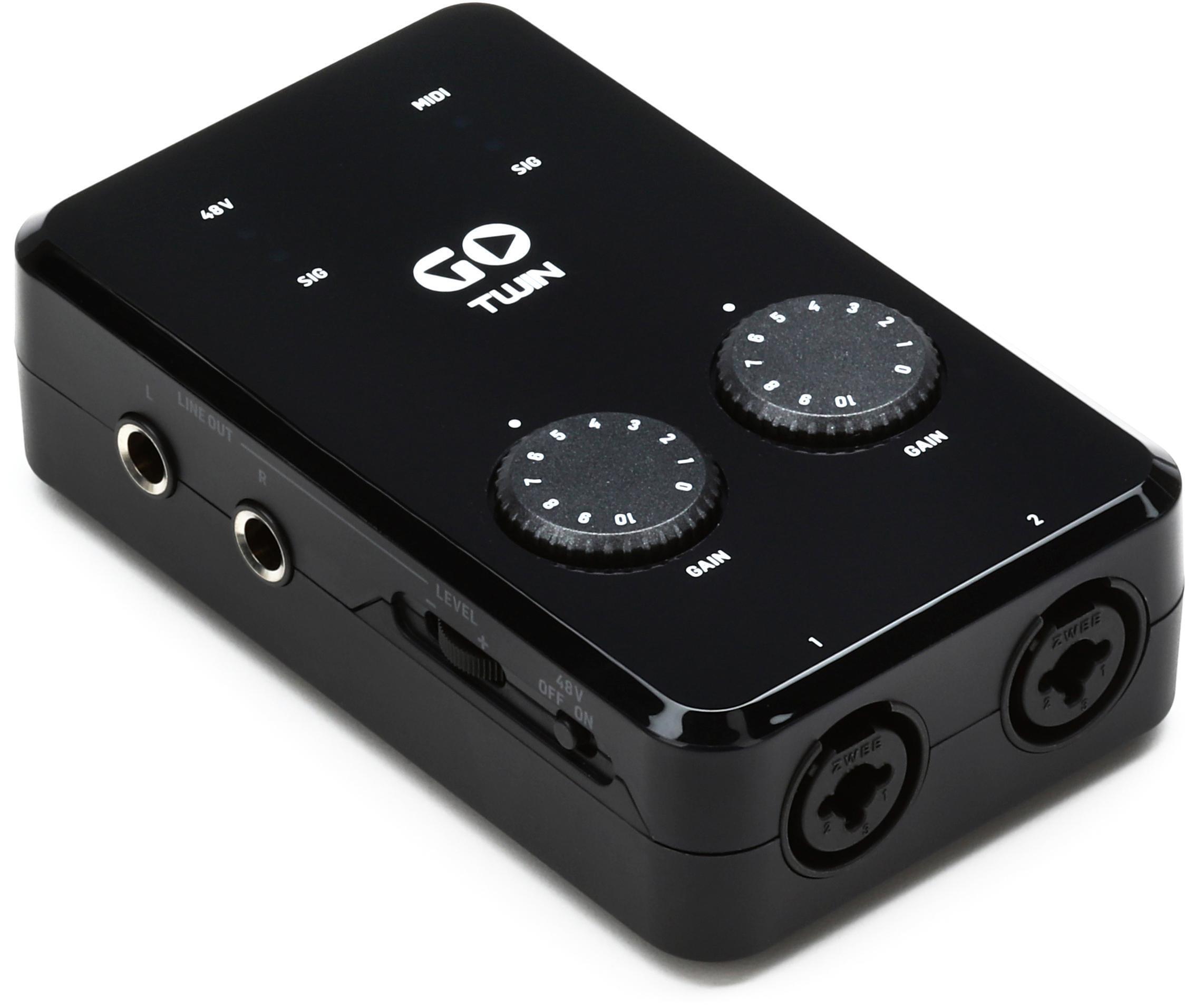 TC-Helicon GO TWIN 2-channel Audio/MIDI Interface for Mobile