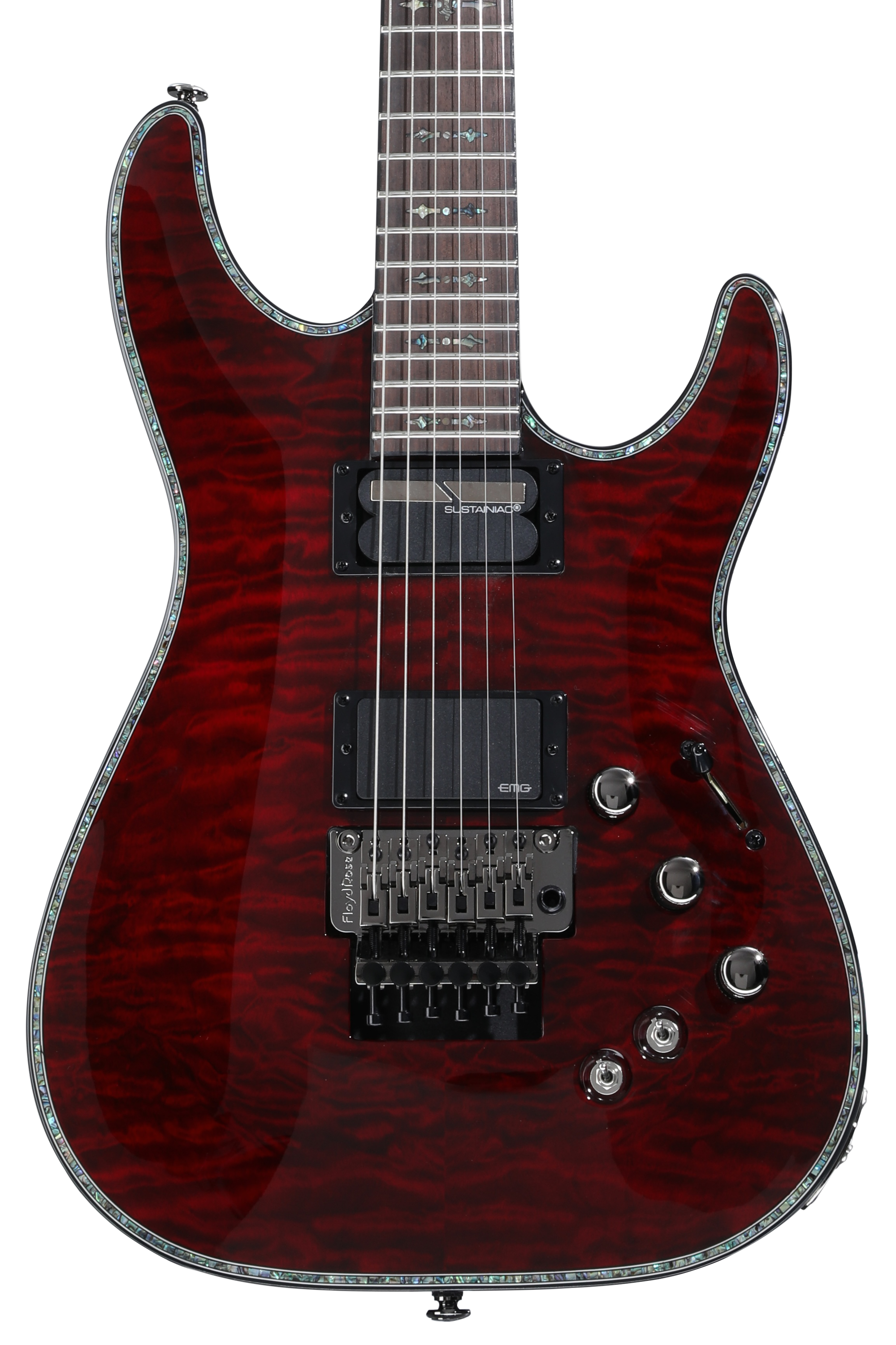 Schecter Hellraiser C-1 FR-S Electric Guitar - Black Cherry