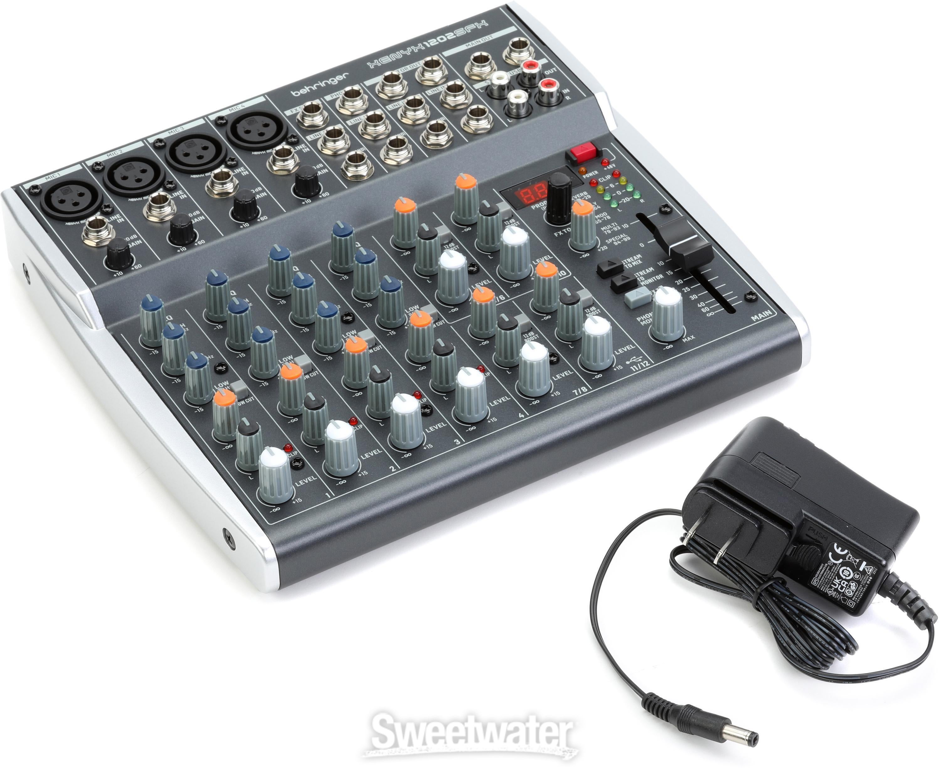 Behringer Xenyx 1202SFX 12-channel Analog Streaming Mixer | Sweetwater