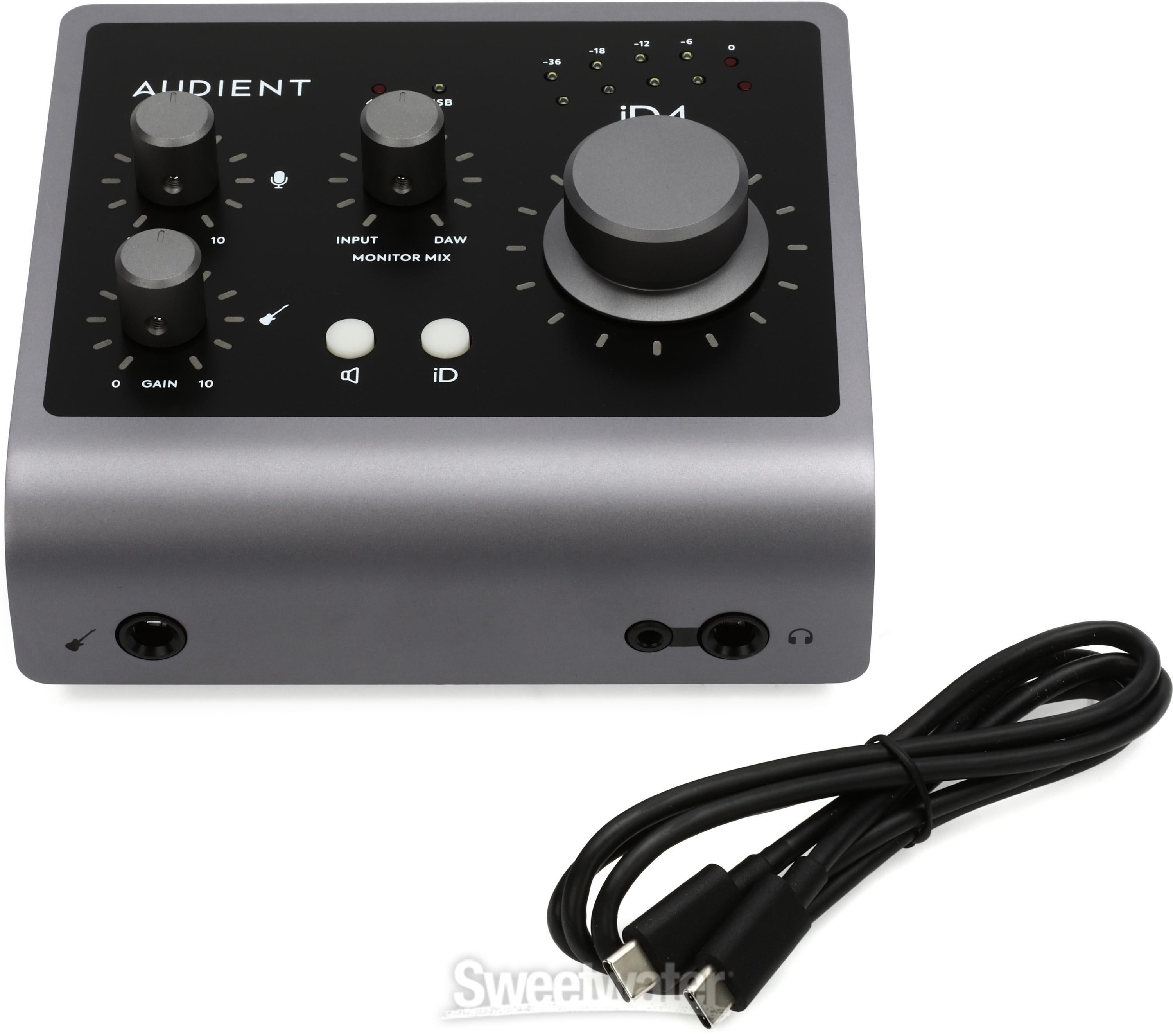 Audient iD4 MKII 2 x 2 USB-C Audio Interface Reviews | Sweetwater