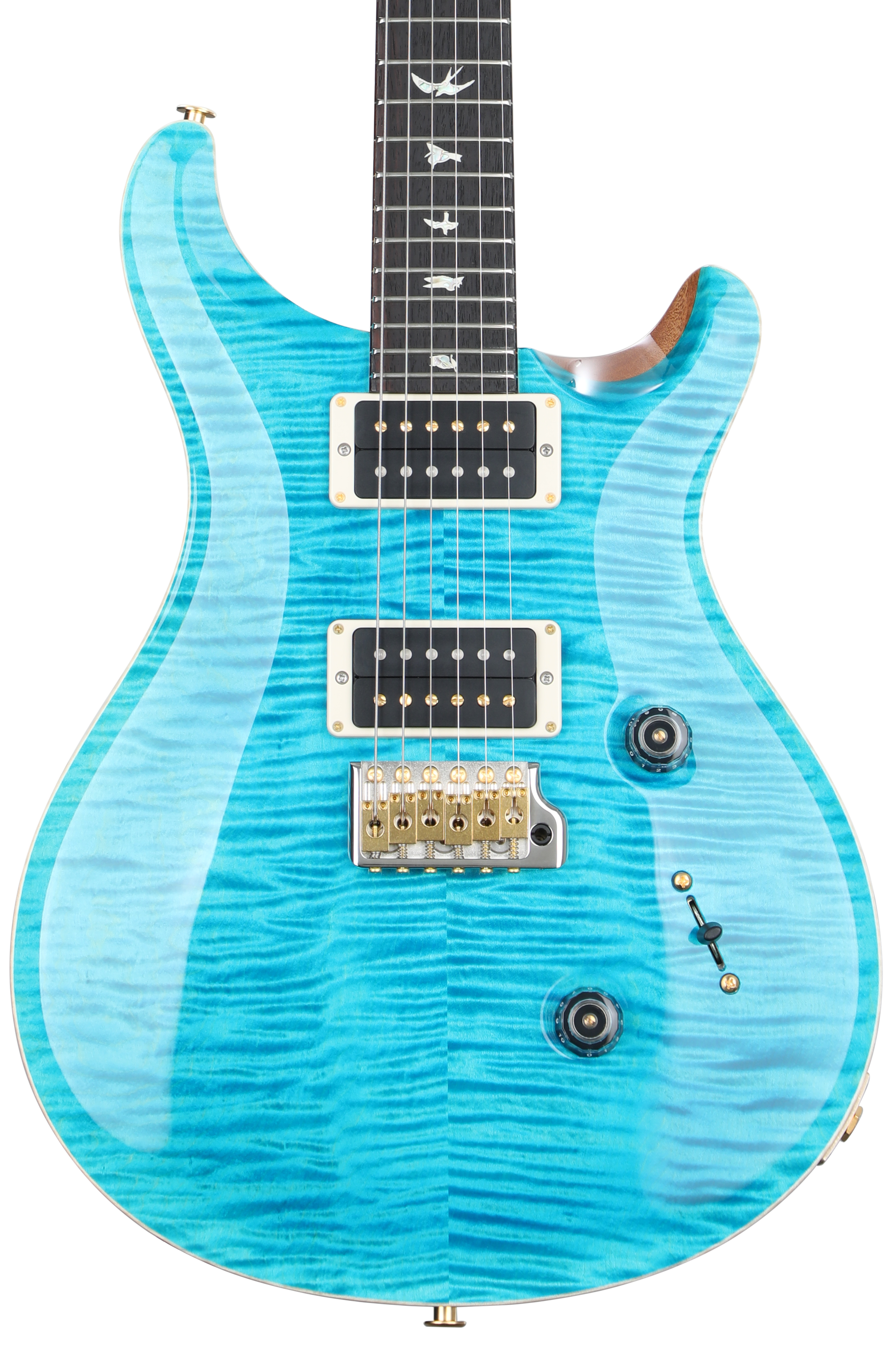 PRS Custom 24 10-Top Electric Guitar - Carroll Blue | Sweetwater