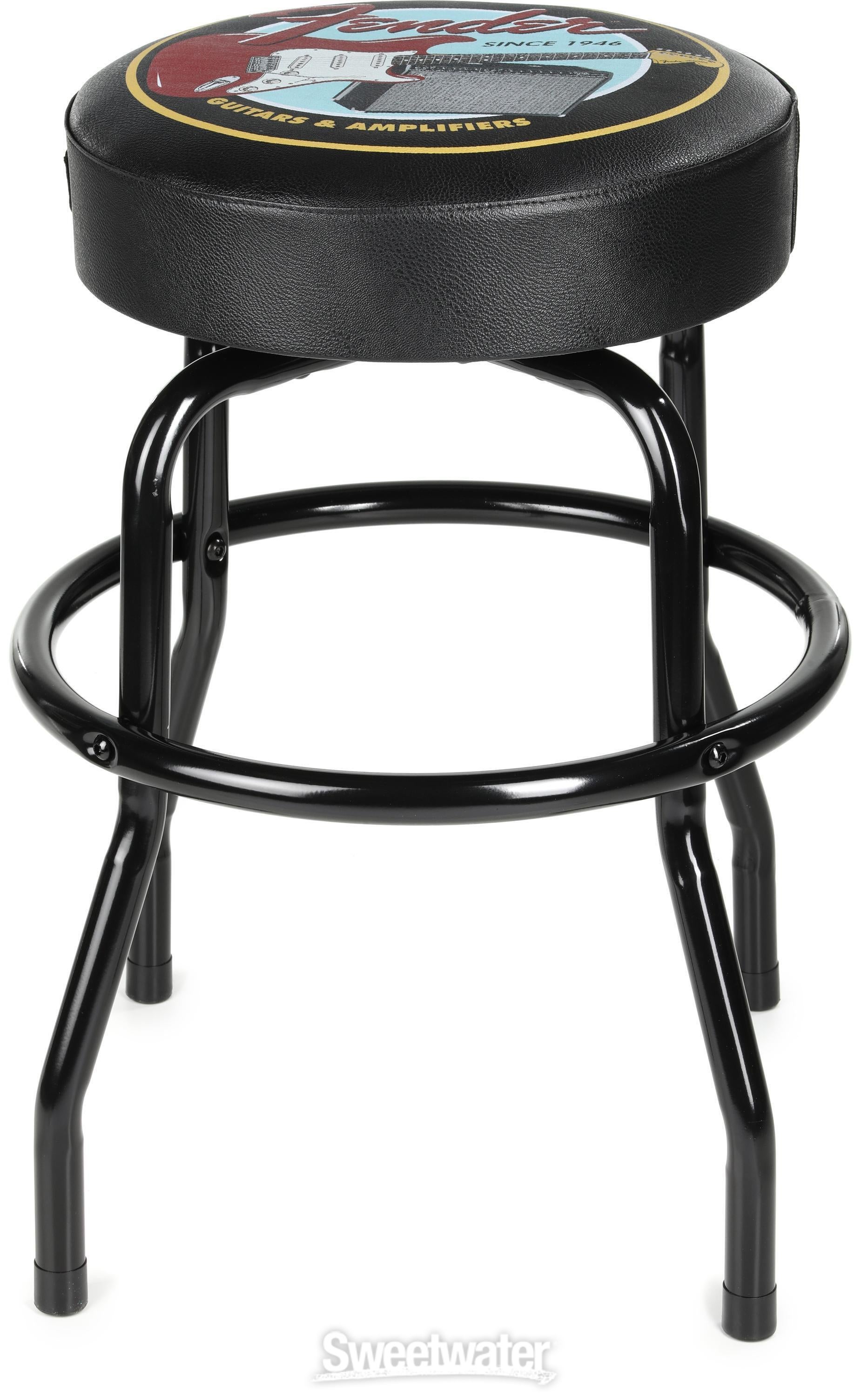 Fender Guitars and Amps Pick Holder Barstool - 24-inch | Sweetwater