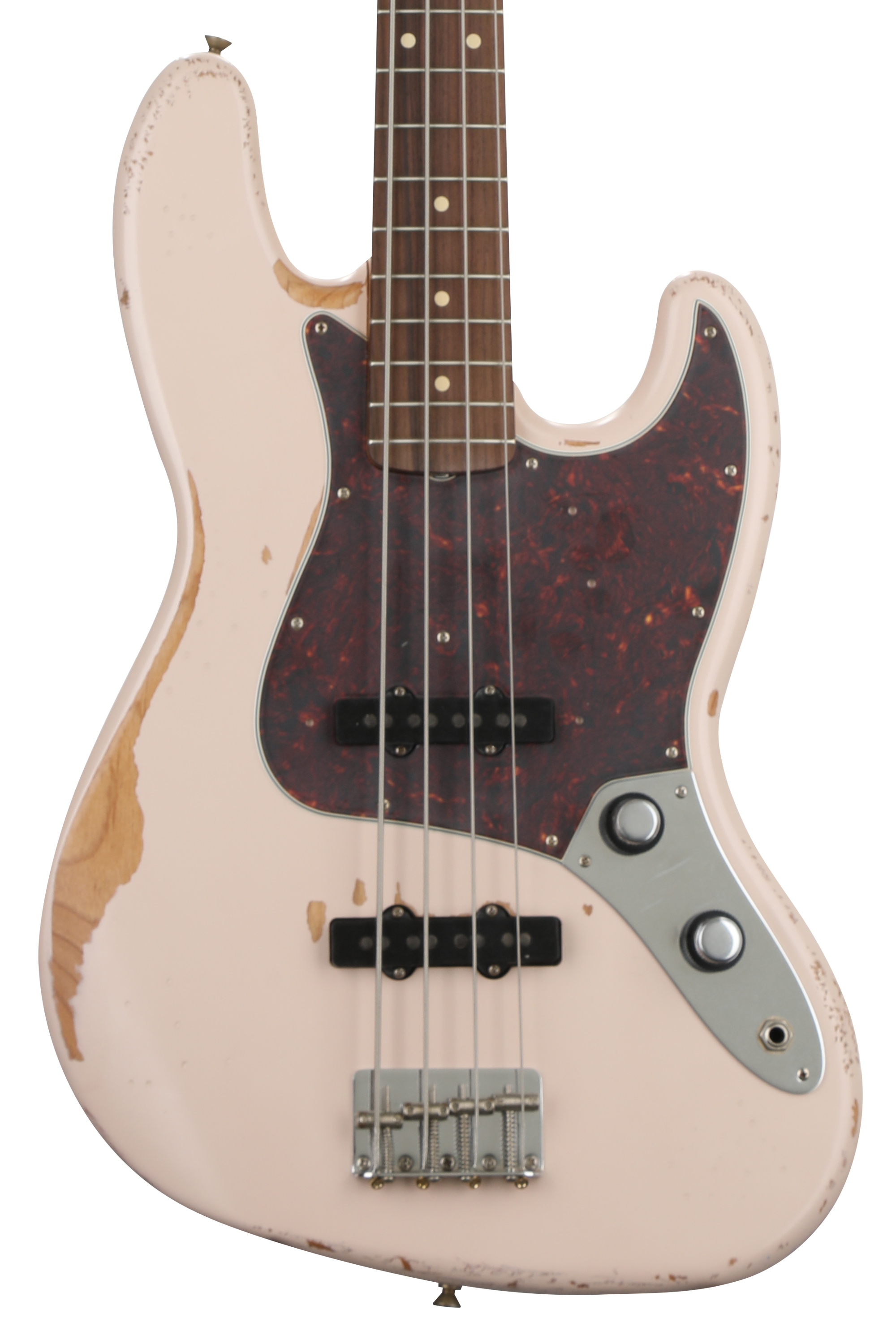 Fender Flea Jazz Bass - Shell Pink, Road Worn | Sweetwater