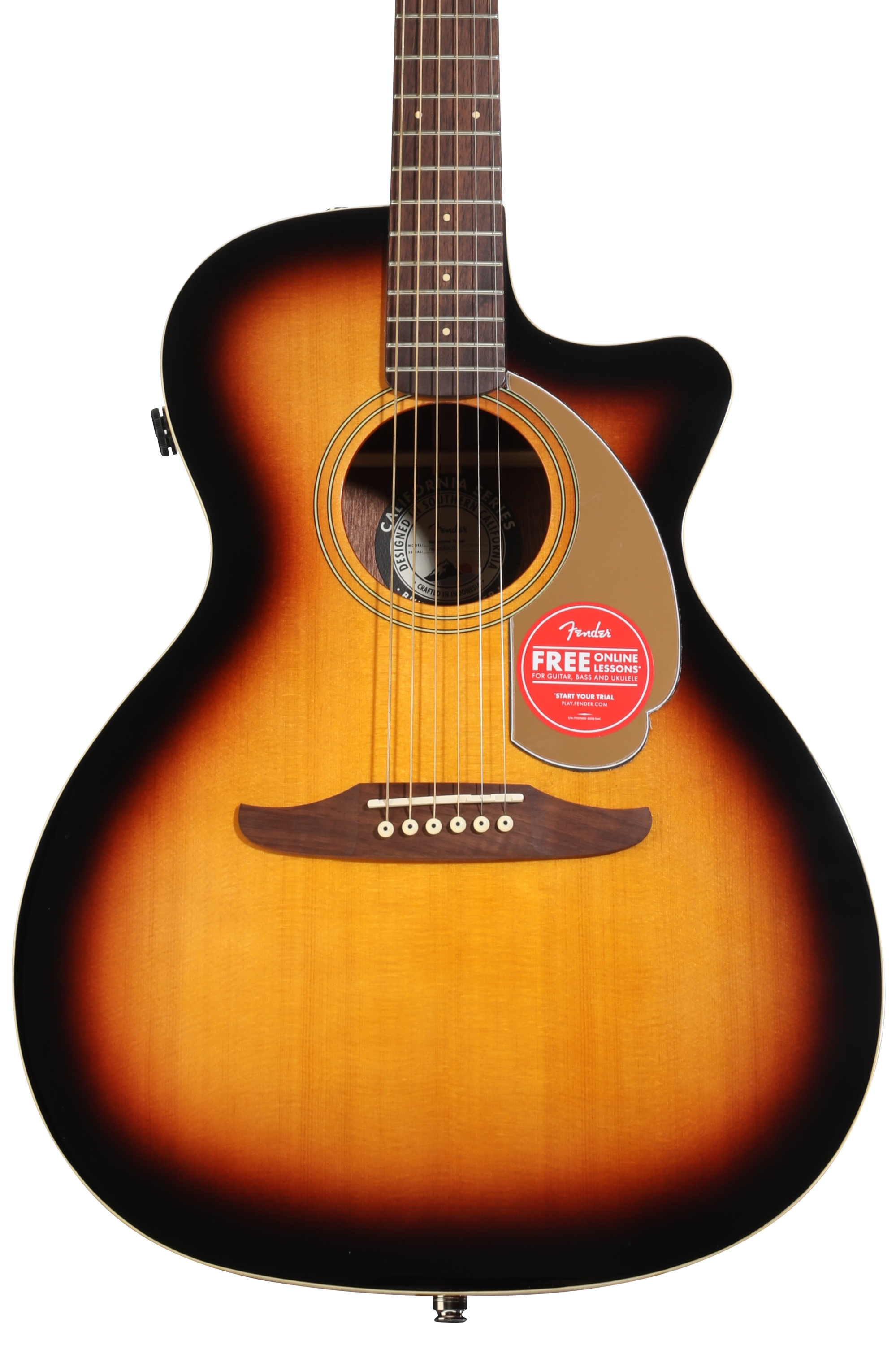 Fender Newporter Player Acoustic-electric Guitar - Sunburst