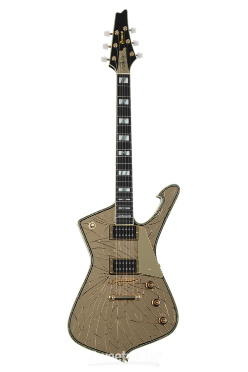 Ibanez Paul Stanley Signature PS4CM - Gold Cracked Mirror | Sweetwater