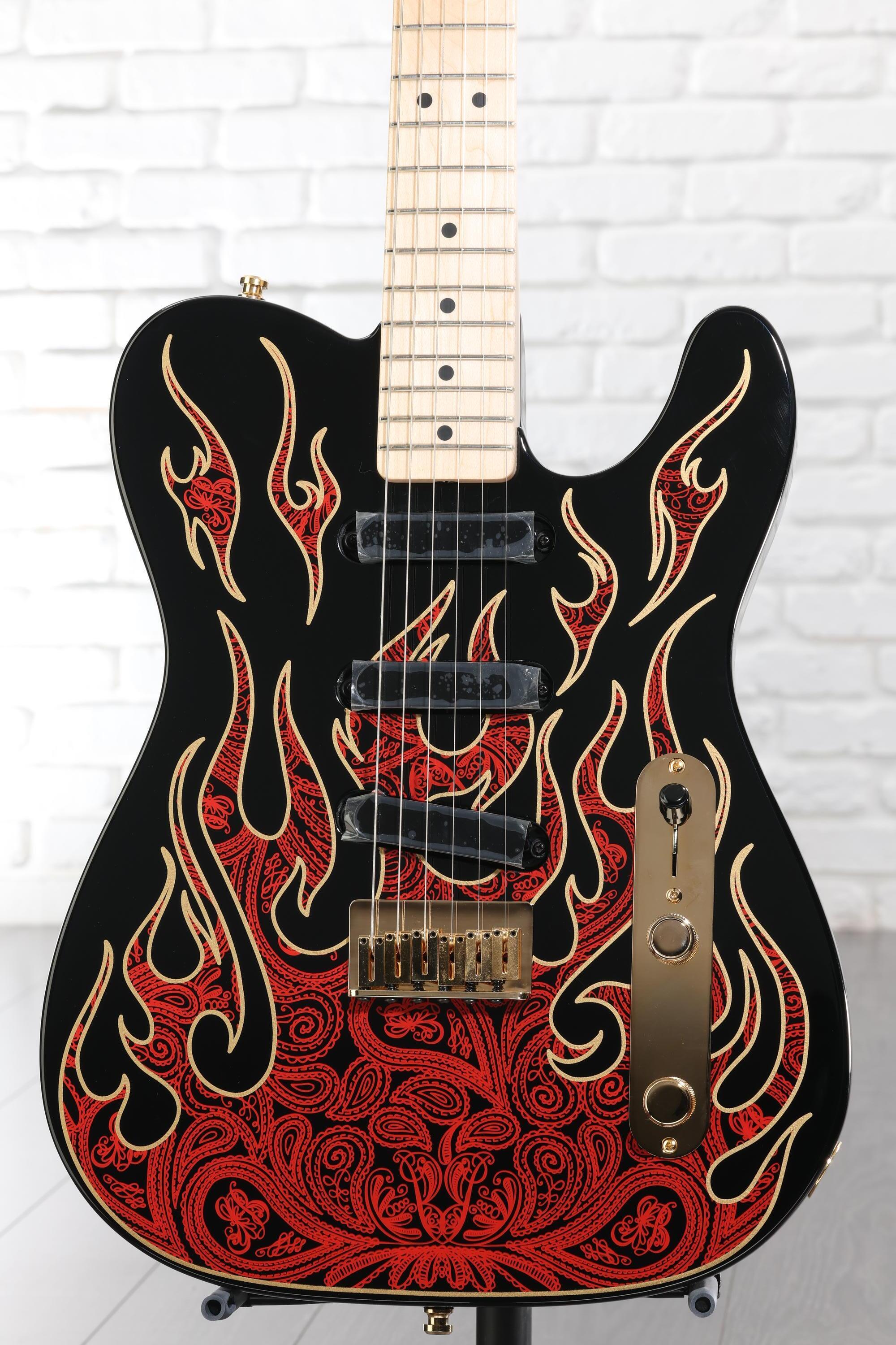 Fender James Burton Telecaster - Red Paisley Flames | Sweetwater