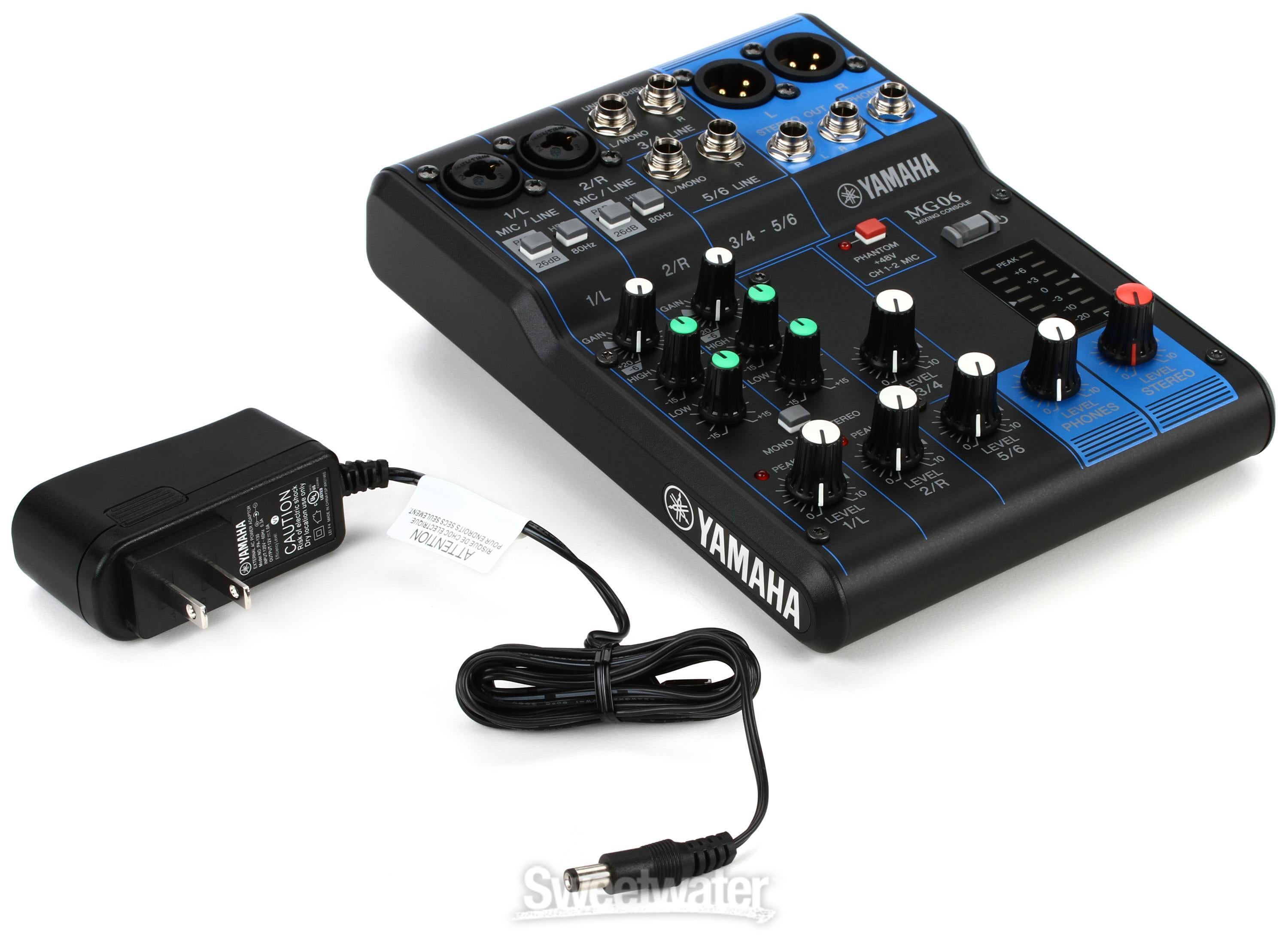 Yamaha MG06 6-channel Analog Mixer Reviews | Sweetwater