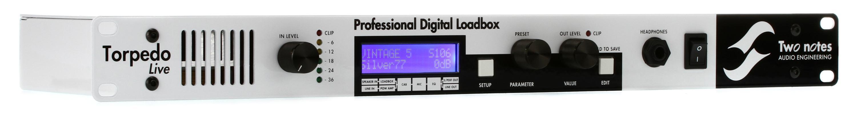 Two Notes Torpedo Live Digital Loadbox and Speaker Simulator