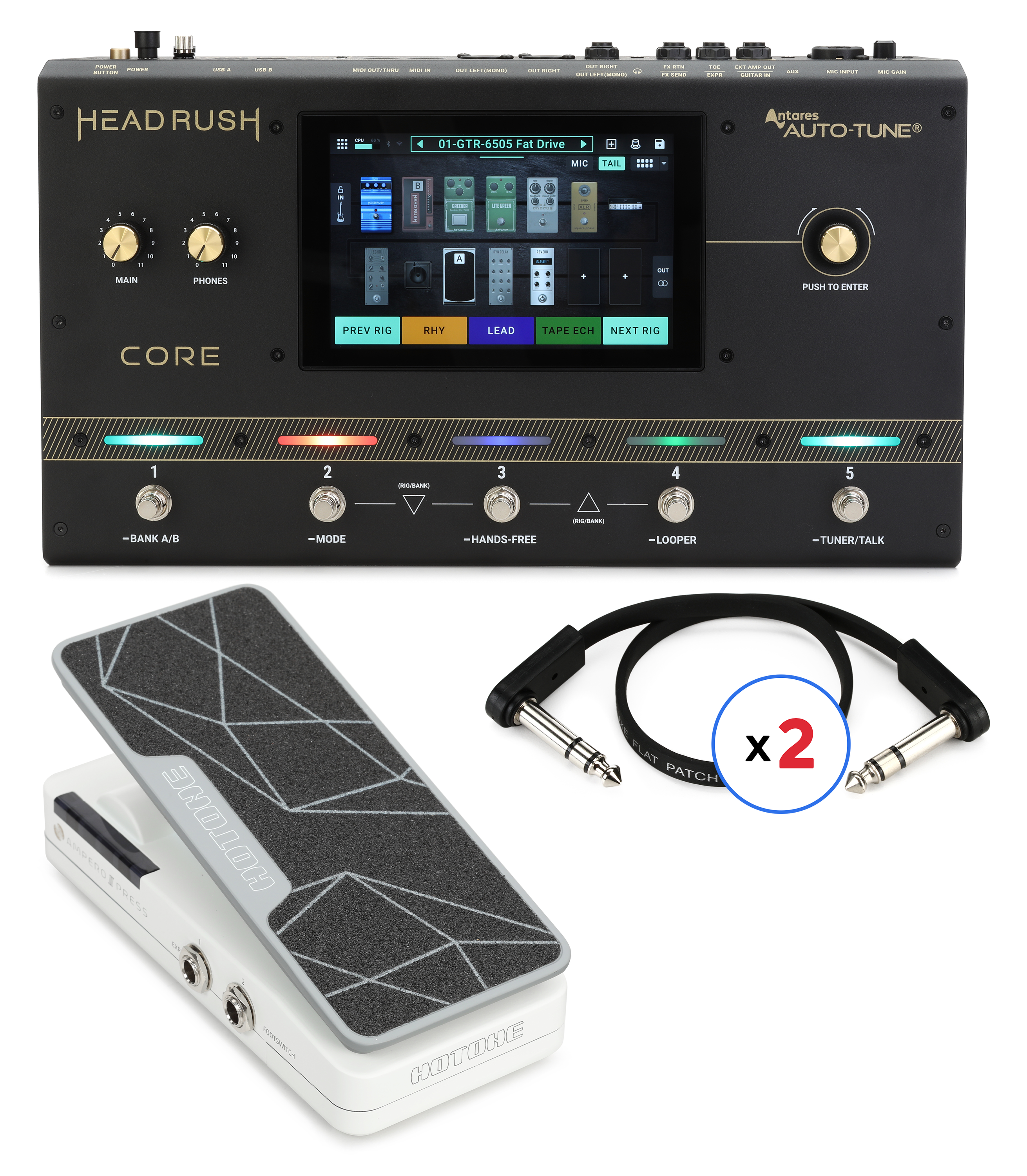 Headrush Core Guitar Multi-effect/Amp Modeler/Vocal Processor Unit