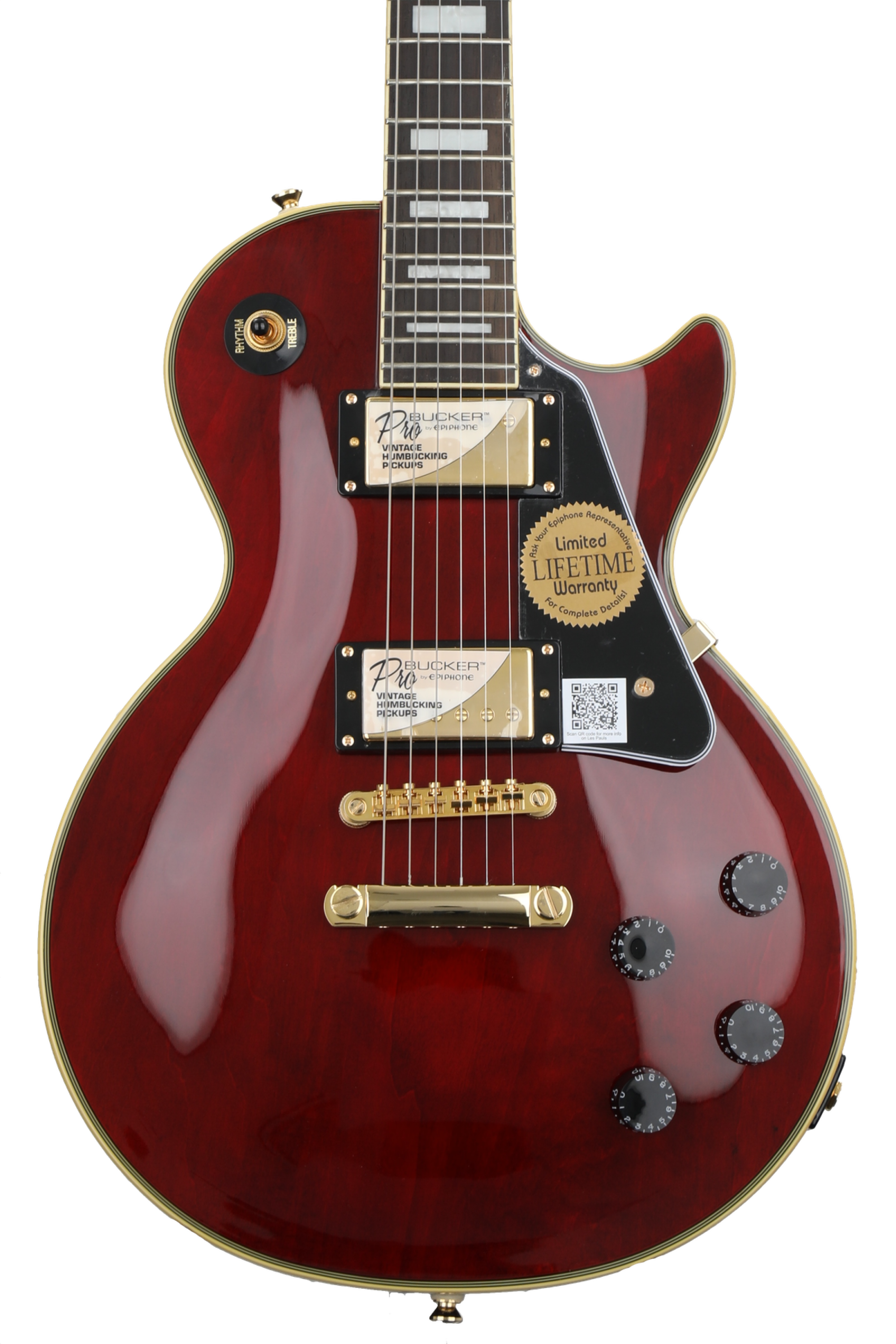 Epiphone Les Paul Custom Pro - Wine Red - Sweetwater Exclusive