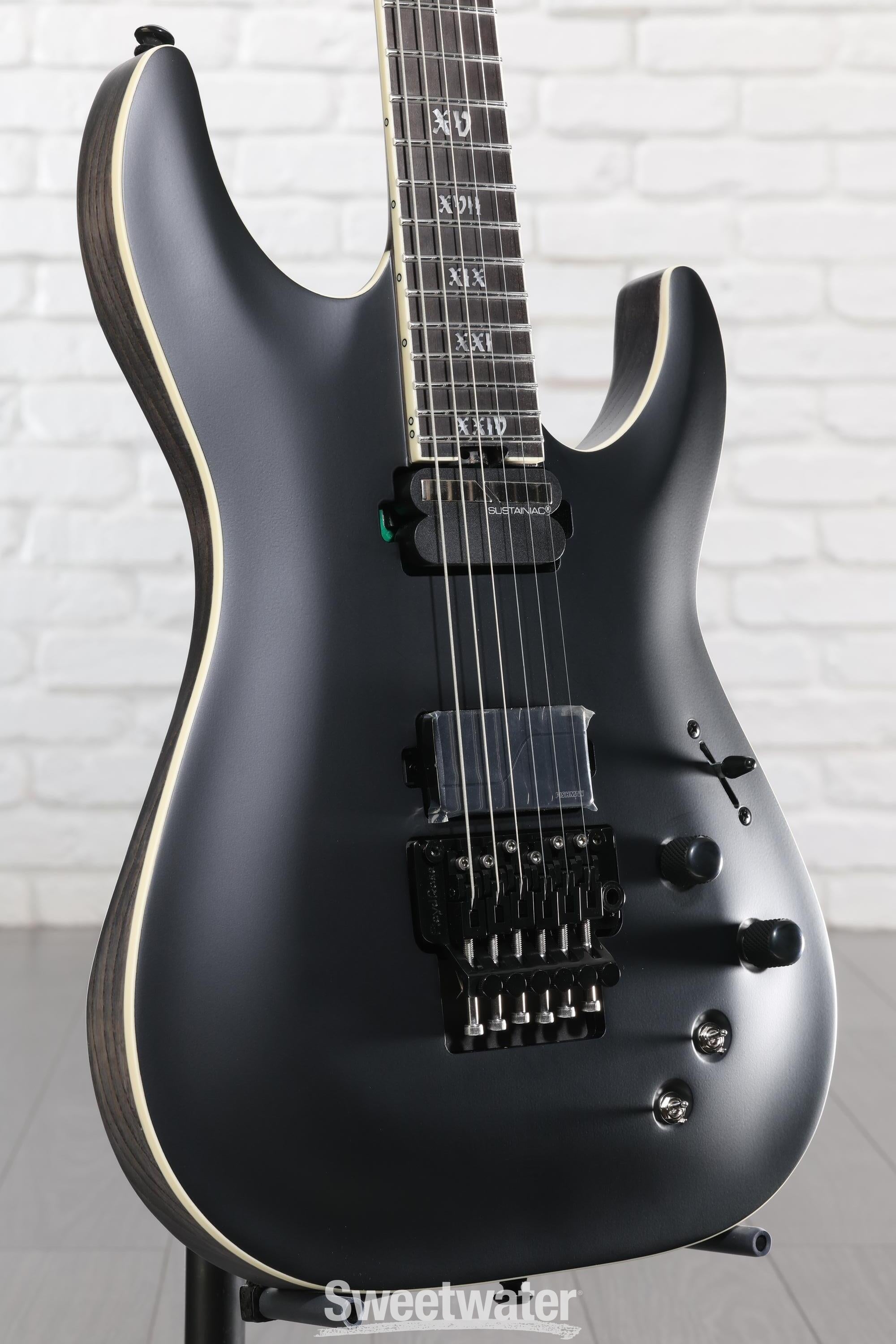 Schecter C-1 FR-S SLS Evil Twin Electric Guitar - Satin Black