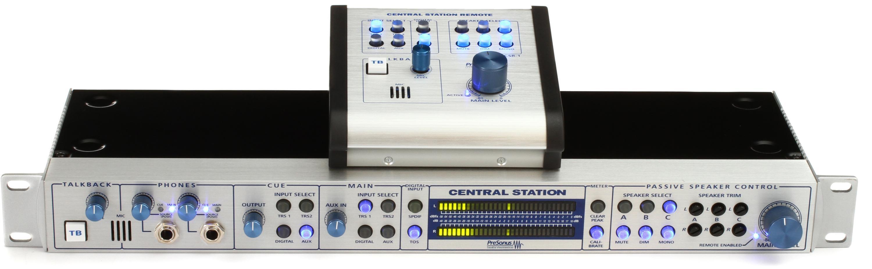 PreSonus Central Station Plus Rackmount Monitor Controller with