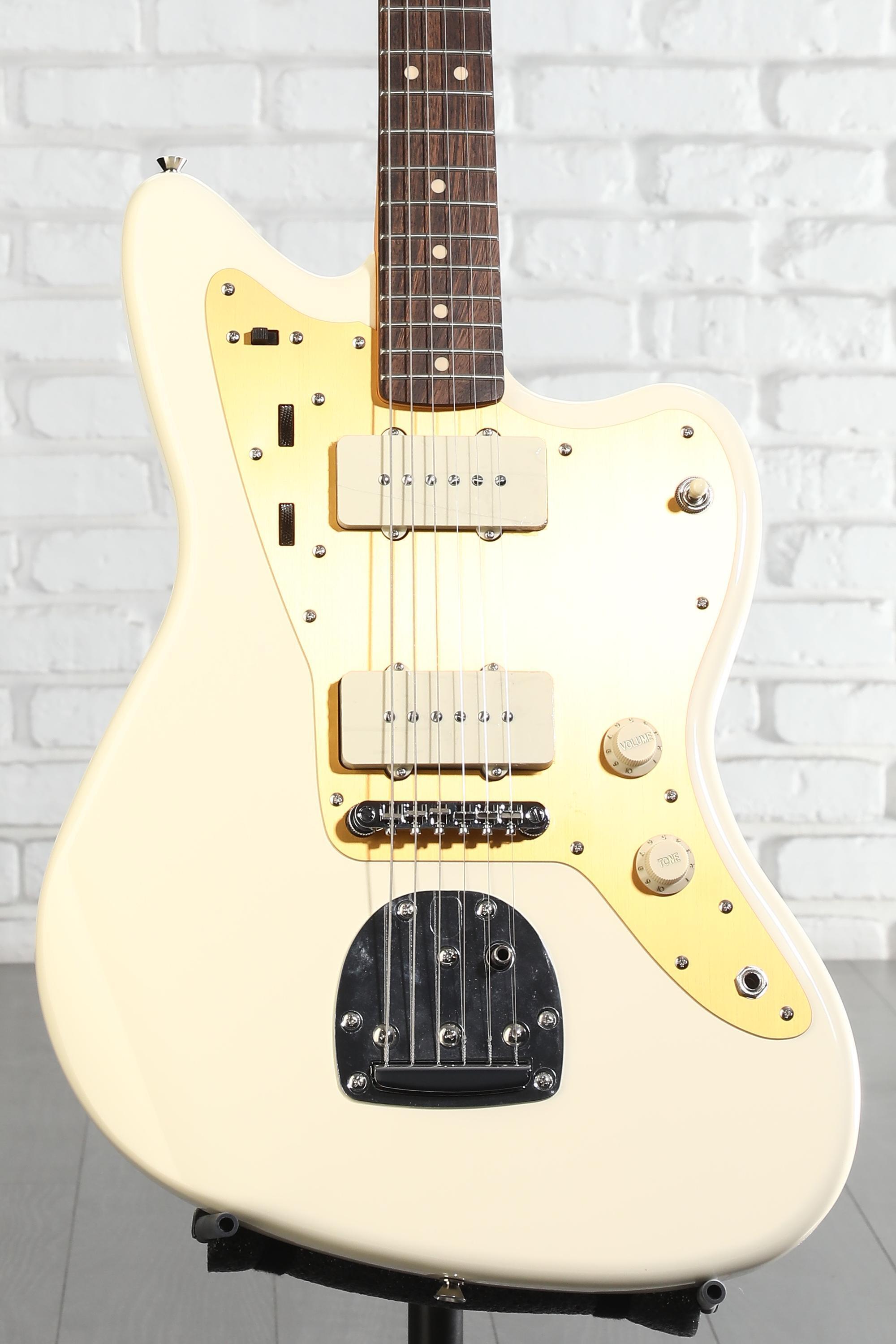 Squier J Mascis Signature Jazzmaster - Vintage White with Indian