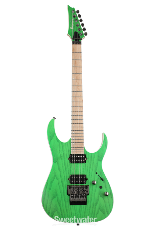 Ibanez Prestige RGR5220M - Transparent Fluorescent Green | Sweetwater