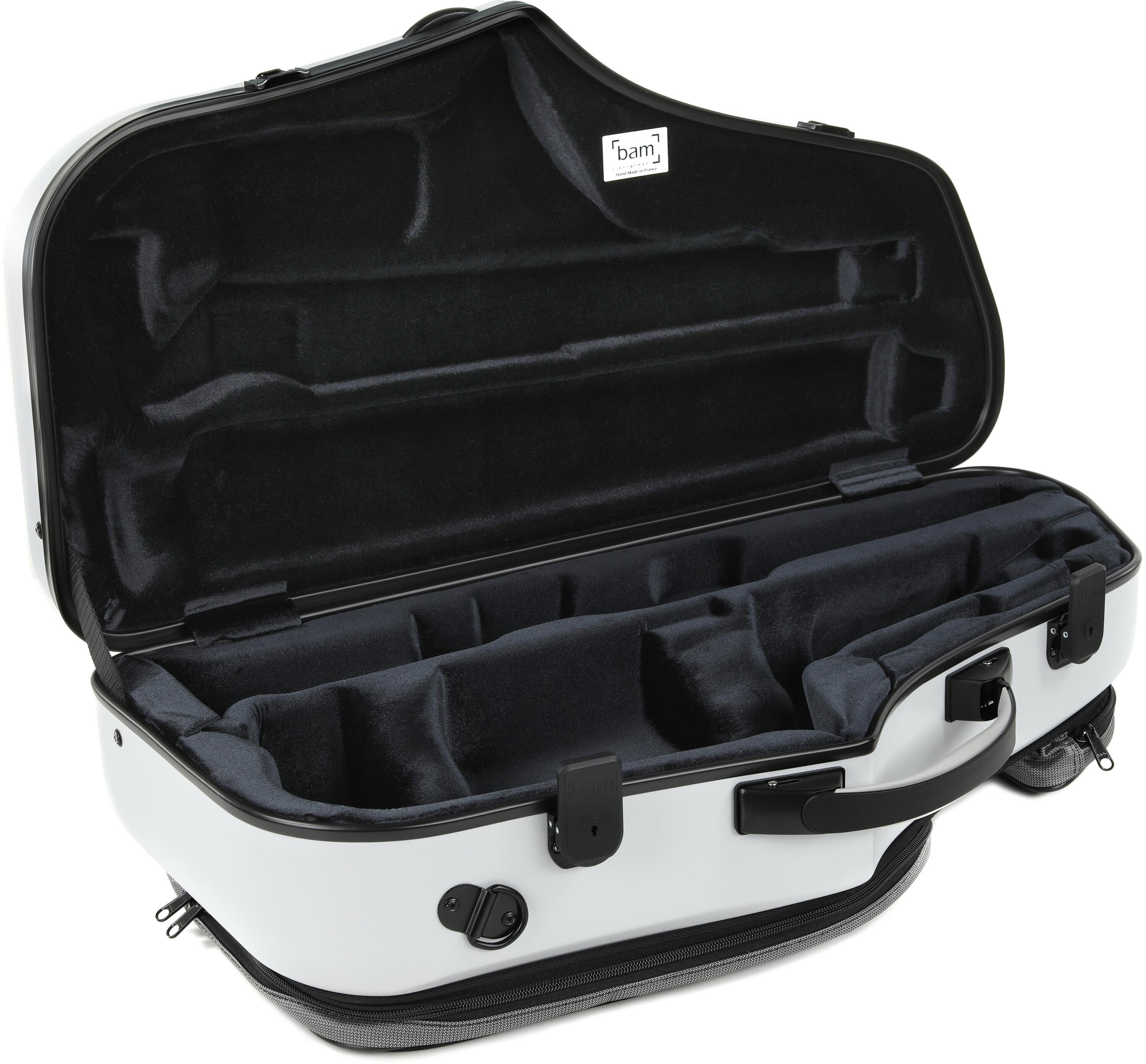 BAM 4120XL Hightech Alto and Soprano Saxophone Case - Light Grey