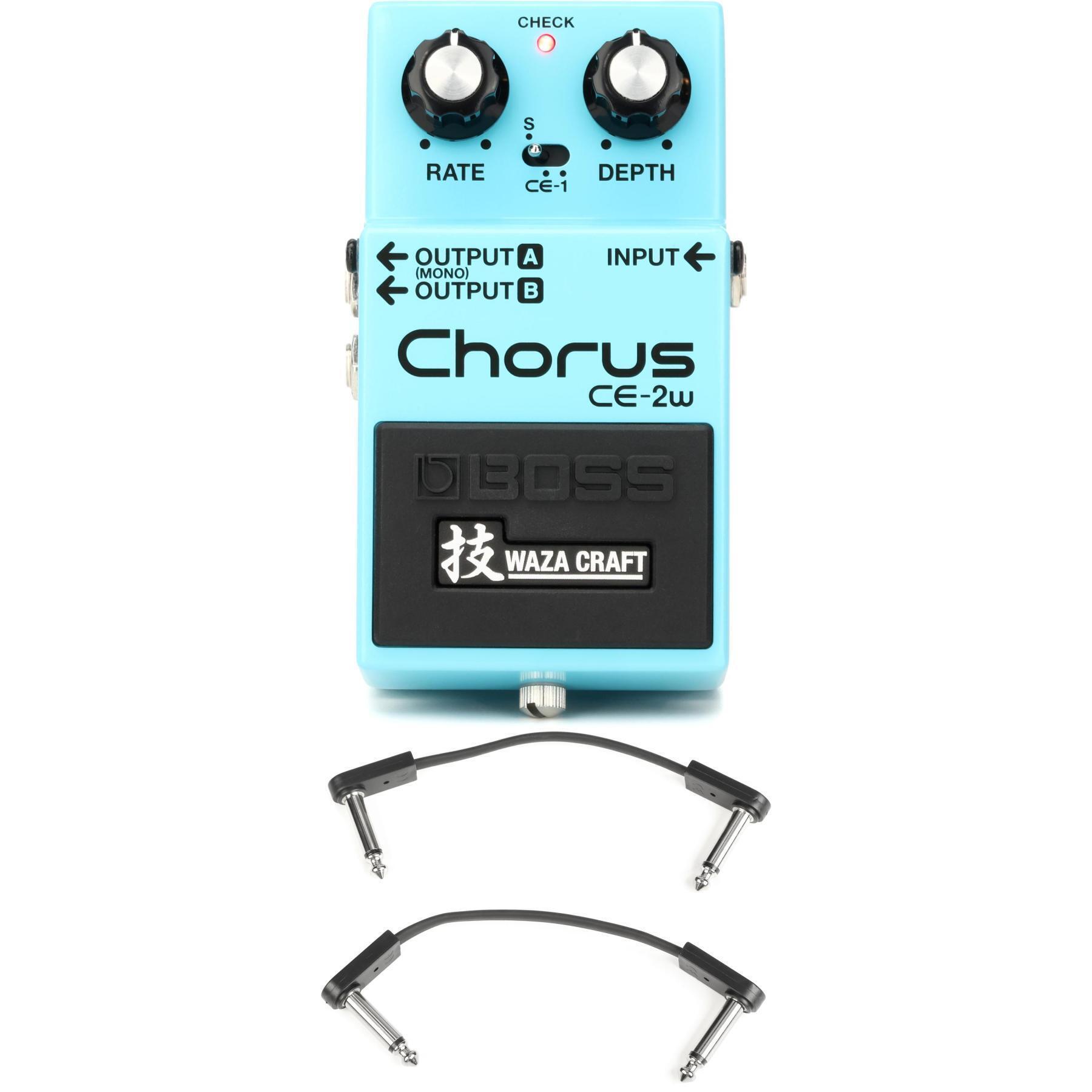 Boss CE-2W Waza Craft Chorus Pedal with EBS Patch Cables | Sweetwater