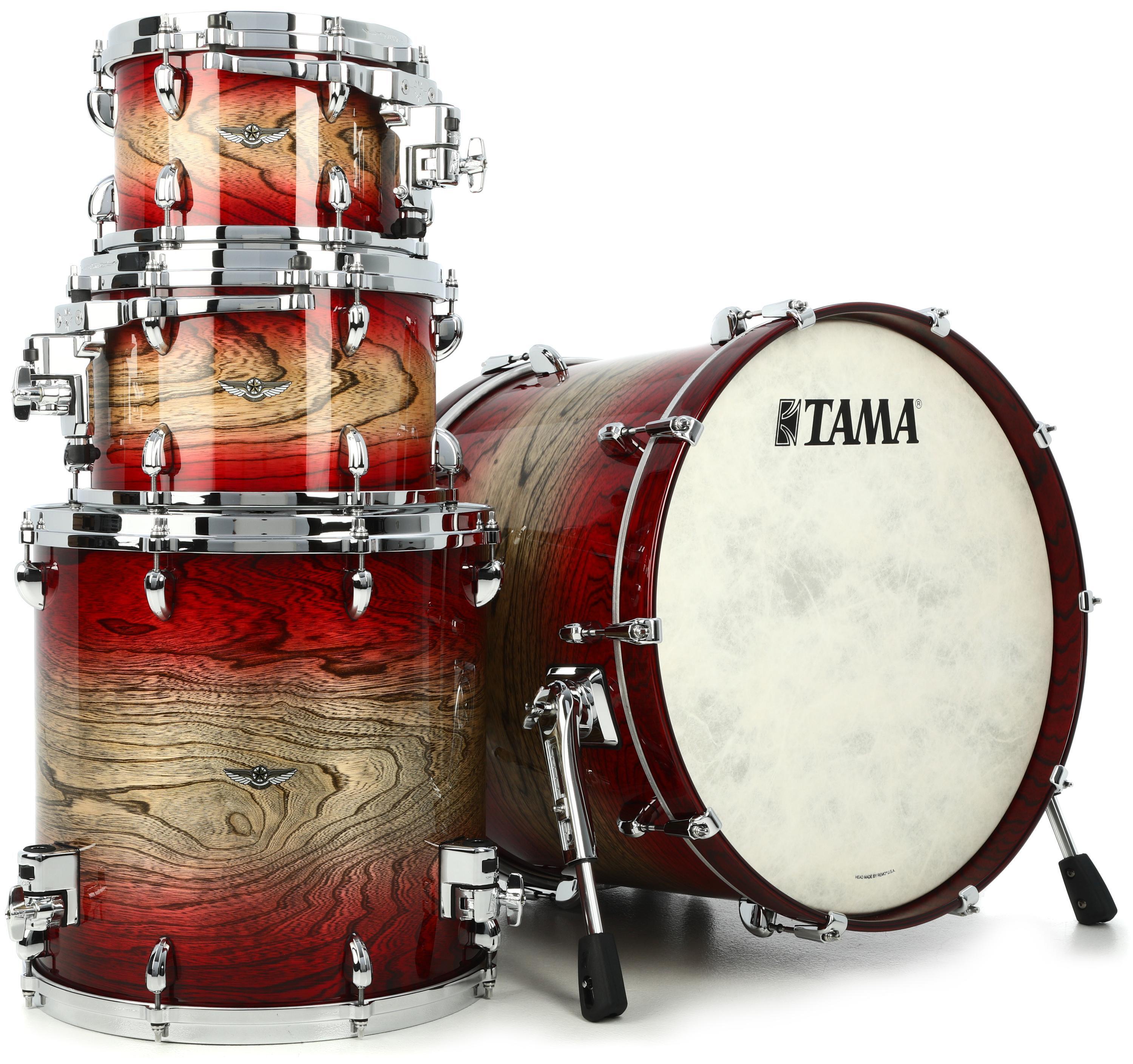 Tama STAR Walnut TW42RZS 4-piece Shell Pack - Garnet Japanese Sen