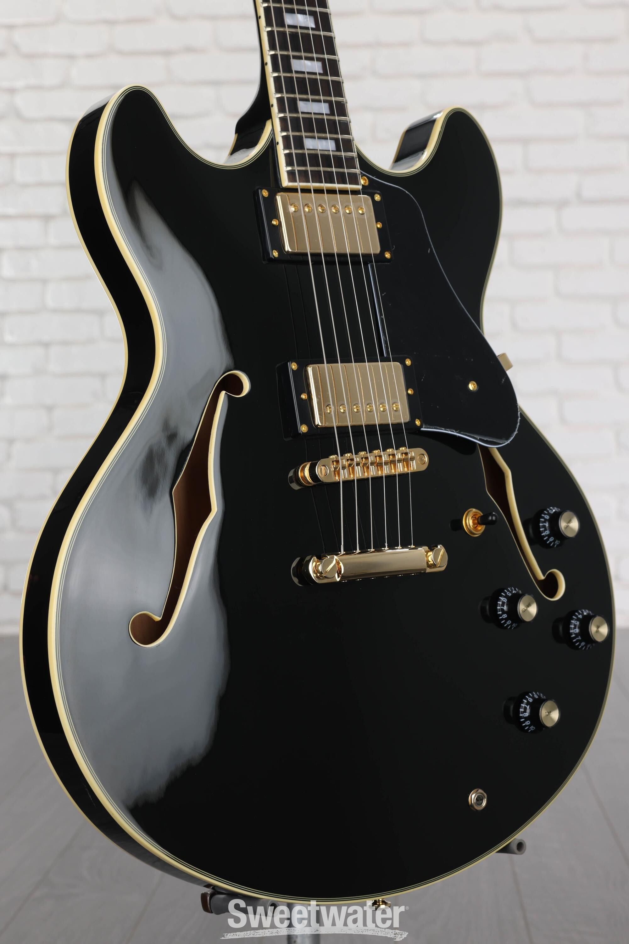 Sire Larry Carlton H7 Semi-hollow Electric Guitar - Black | Sweetwater