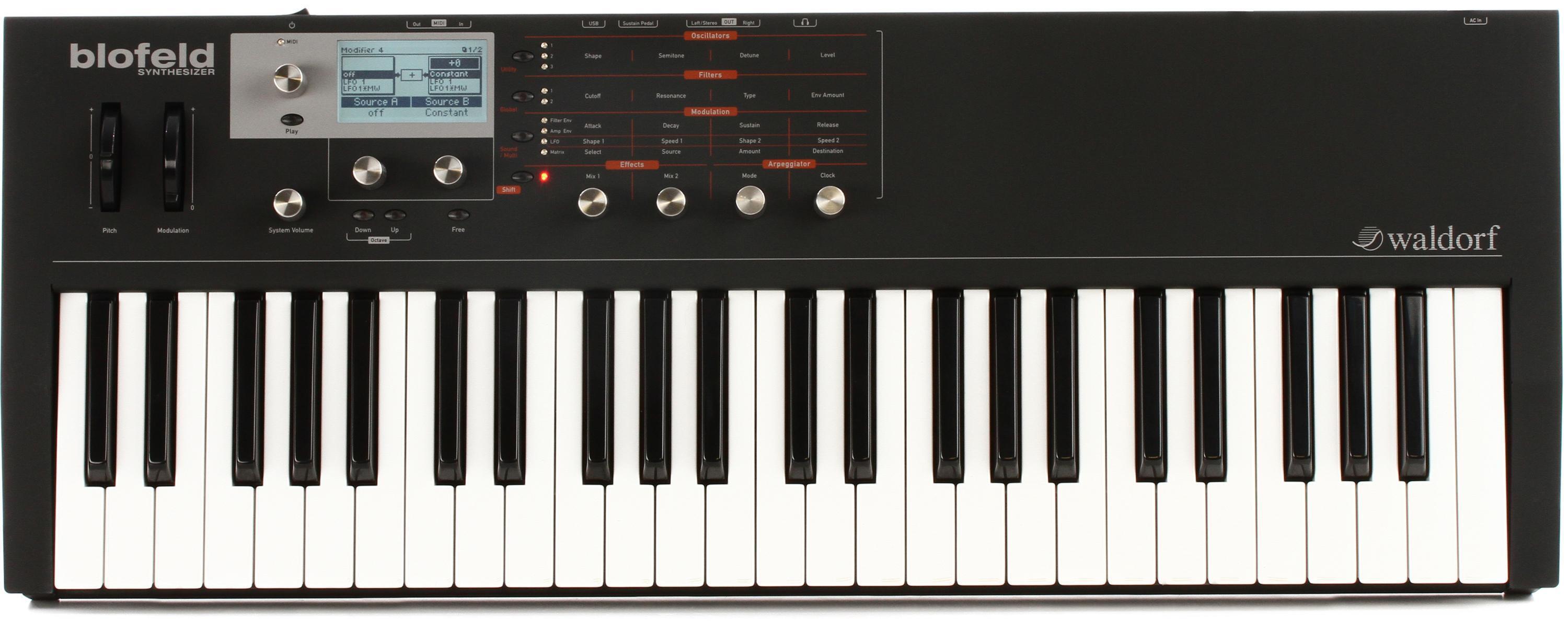 Waldorf Blofeld Keyboard Synthesizer - Black | Sweetwater