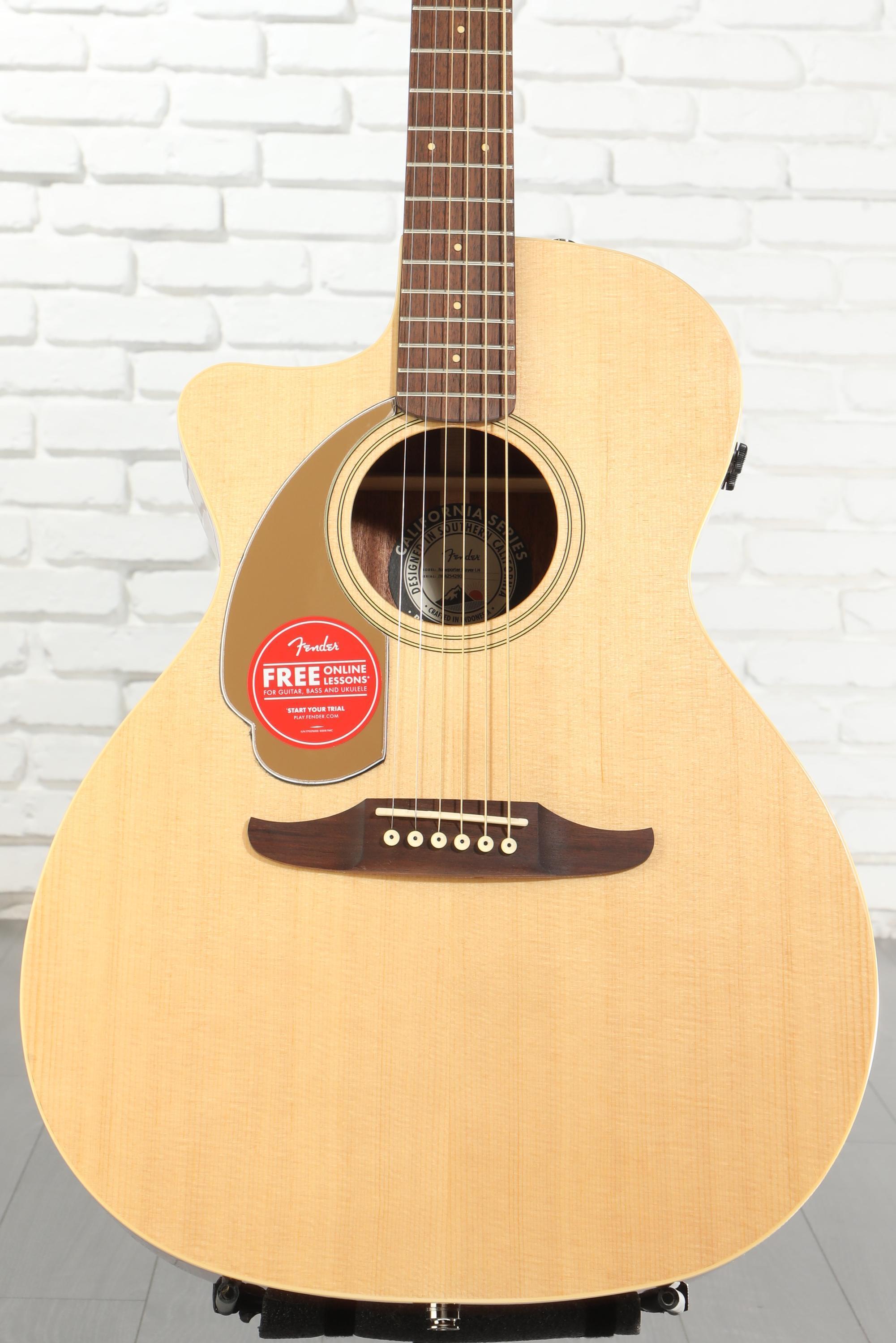 Fender Newporter Player Left-handed Acoustic-electric Guitar