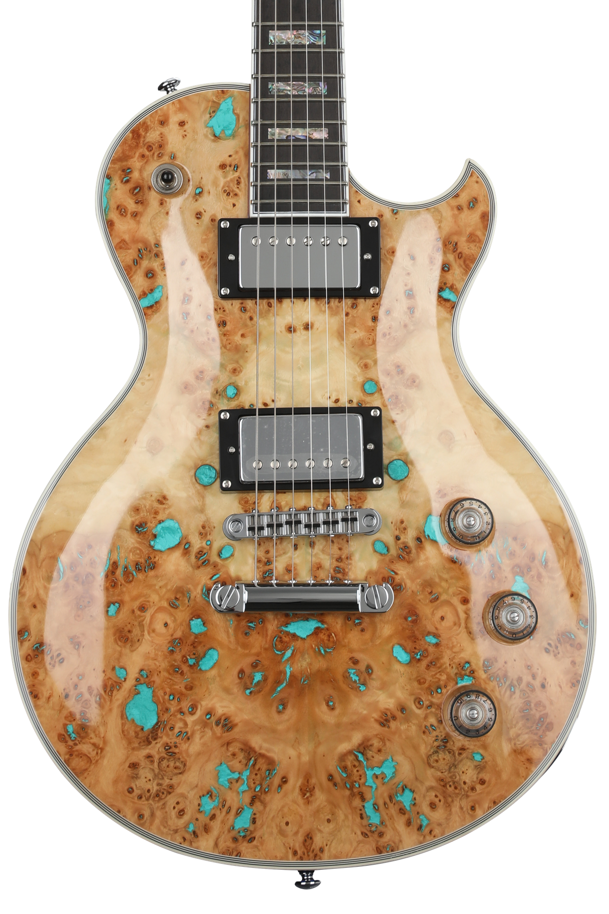 Schecter Solo-II Custom Electric Guitar - Natural Burl | Sweetwater