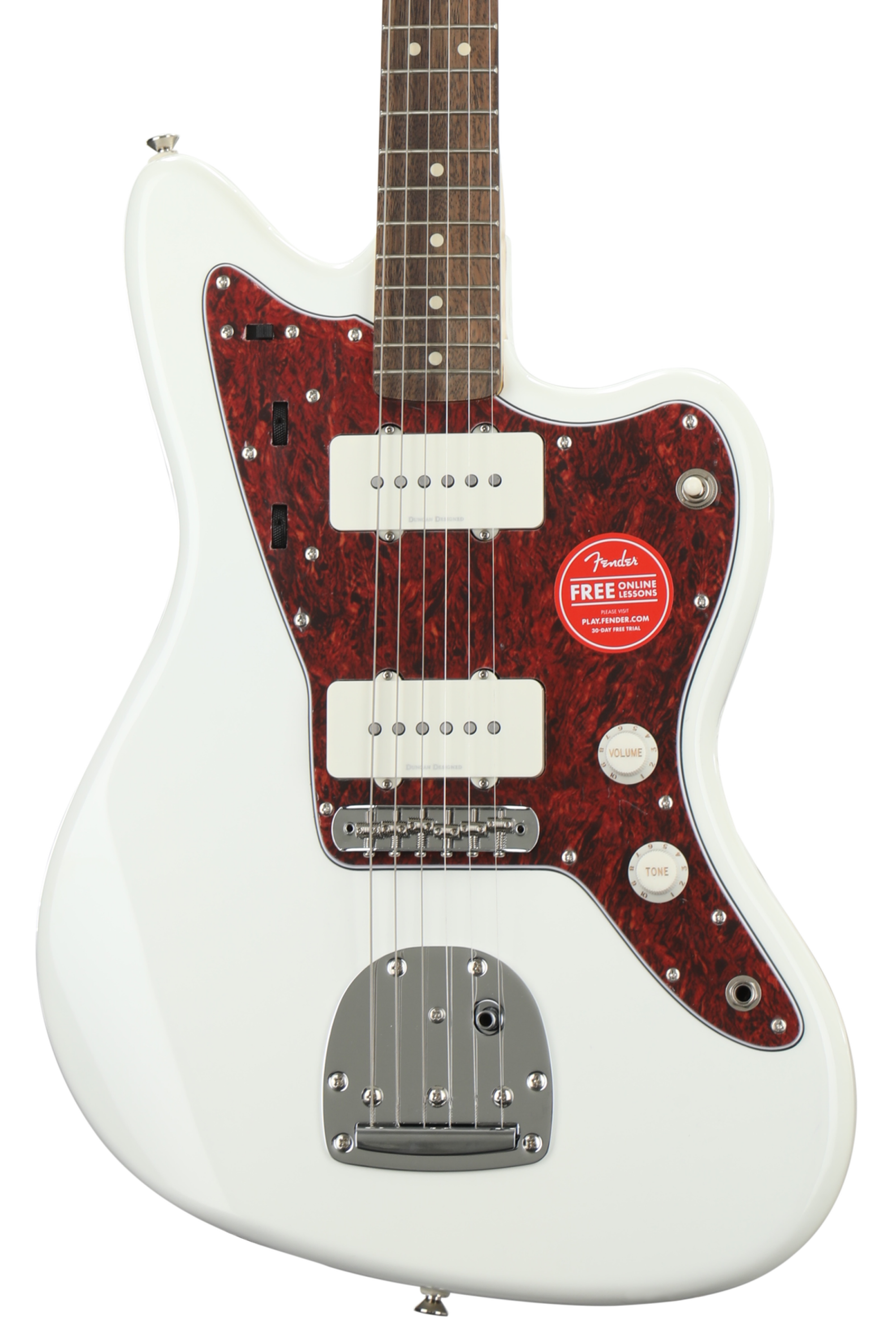 Squier Vintage Modified Jazzmaster - Olympic White w/ Indian