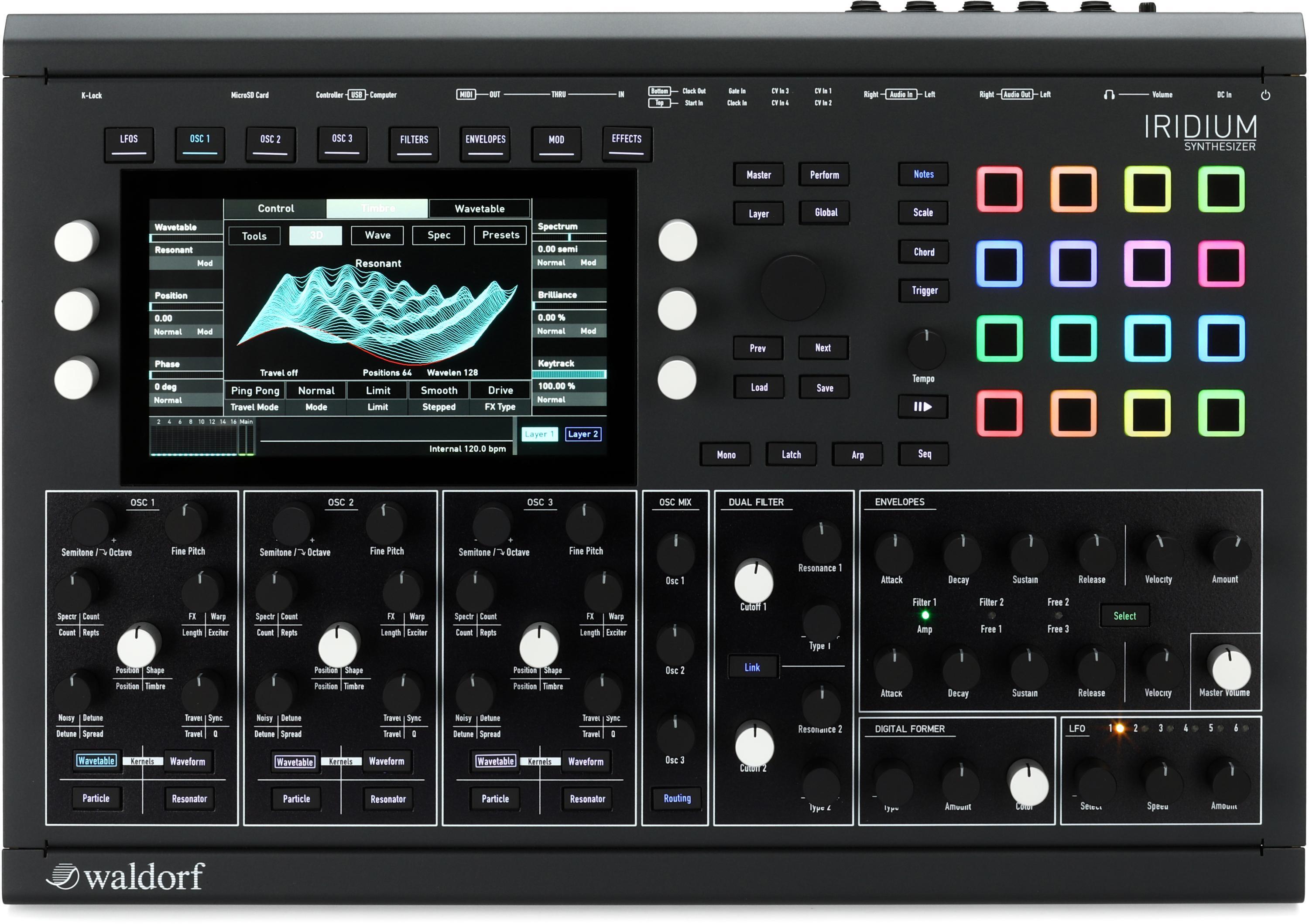 Waldorf Iridium Digital Polyphonic Desktop Synthesizer | Sweetwater