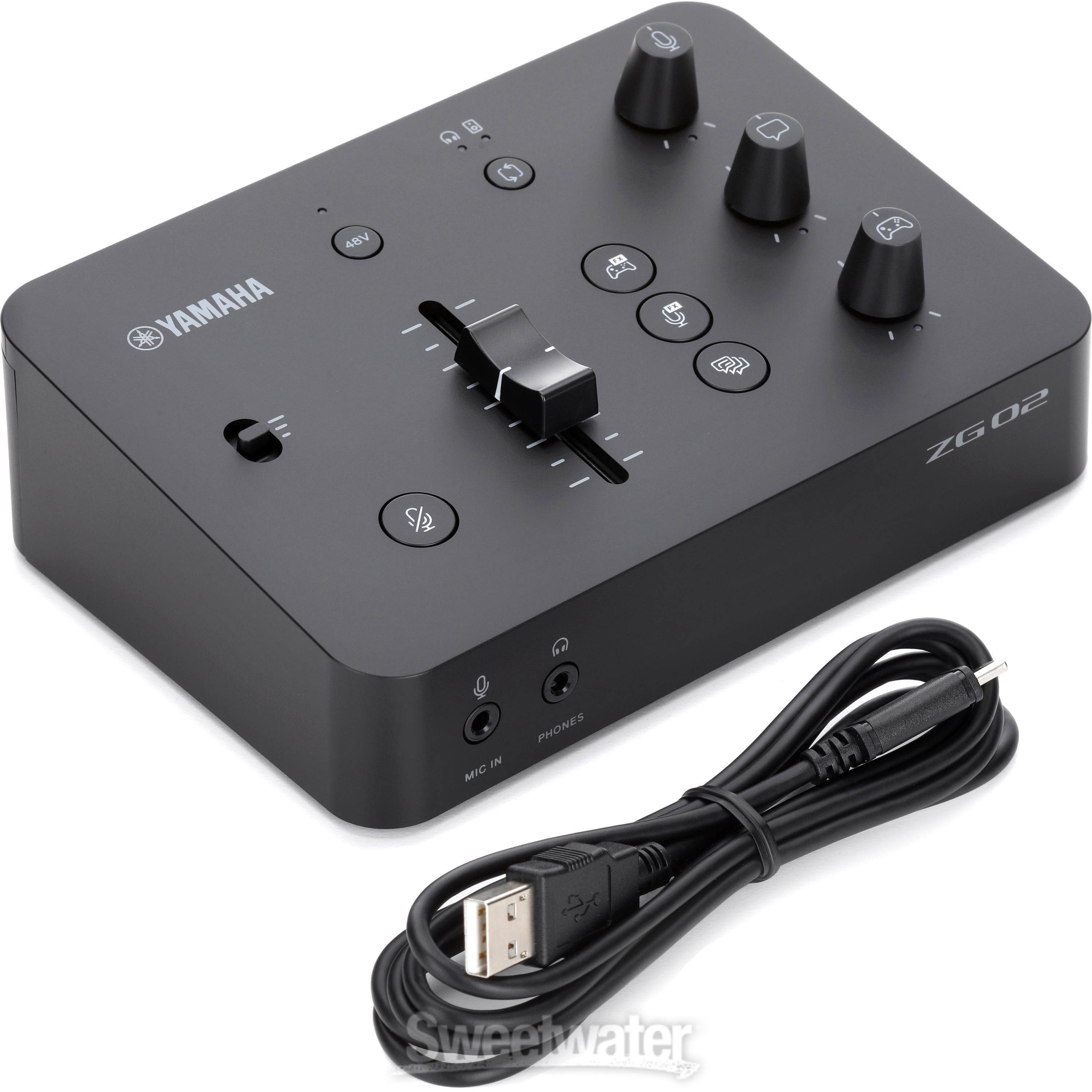 Yamaha ZG02 Gaming Mixer - Black | Sweetwater