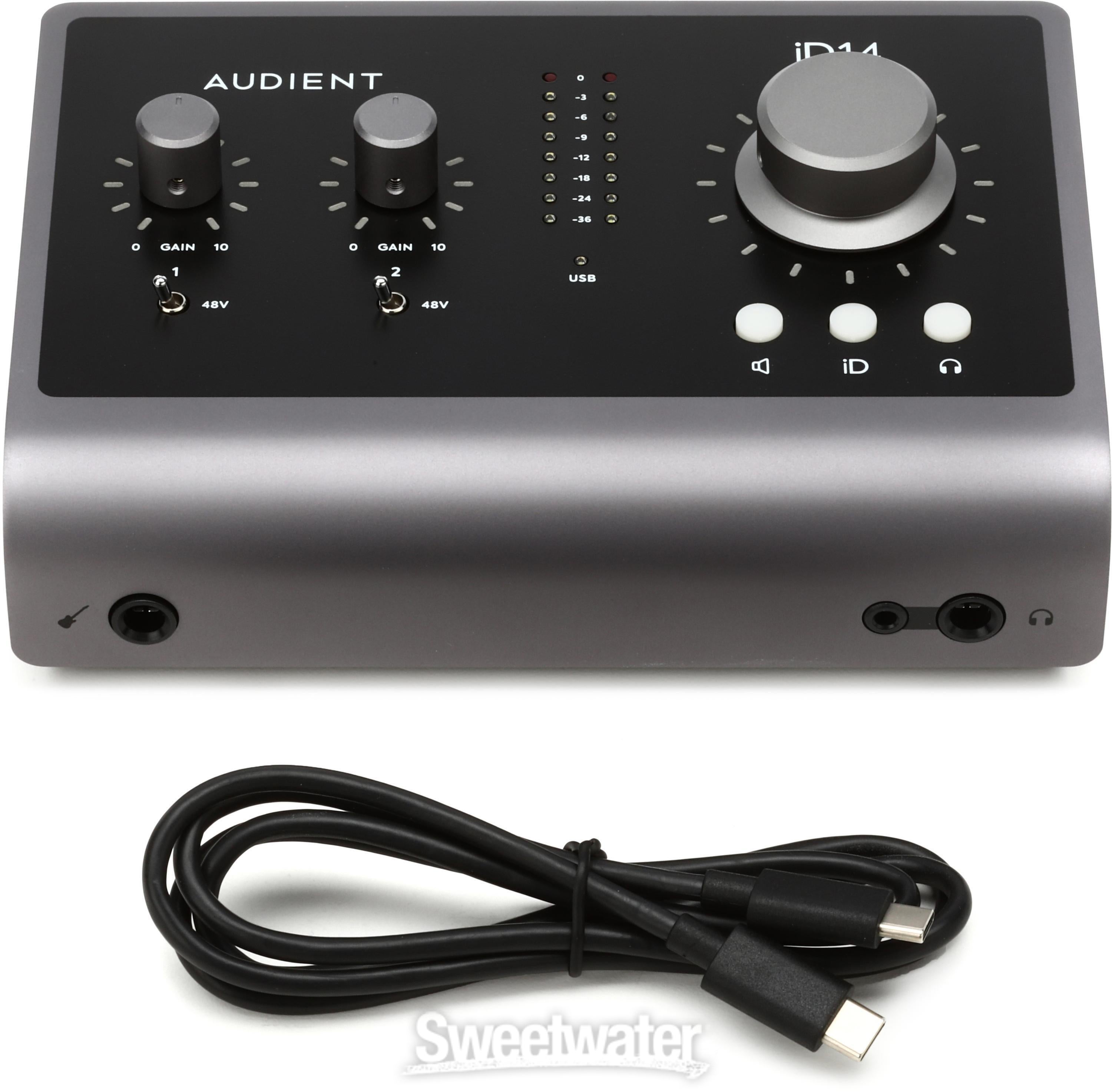 Audient iD14 MKII 10 x 6 USB-C Audio Interface | Sweetwater