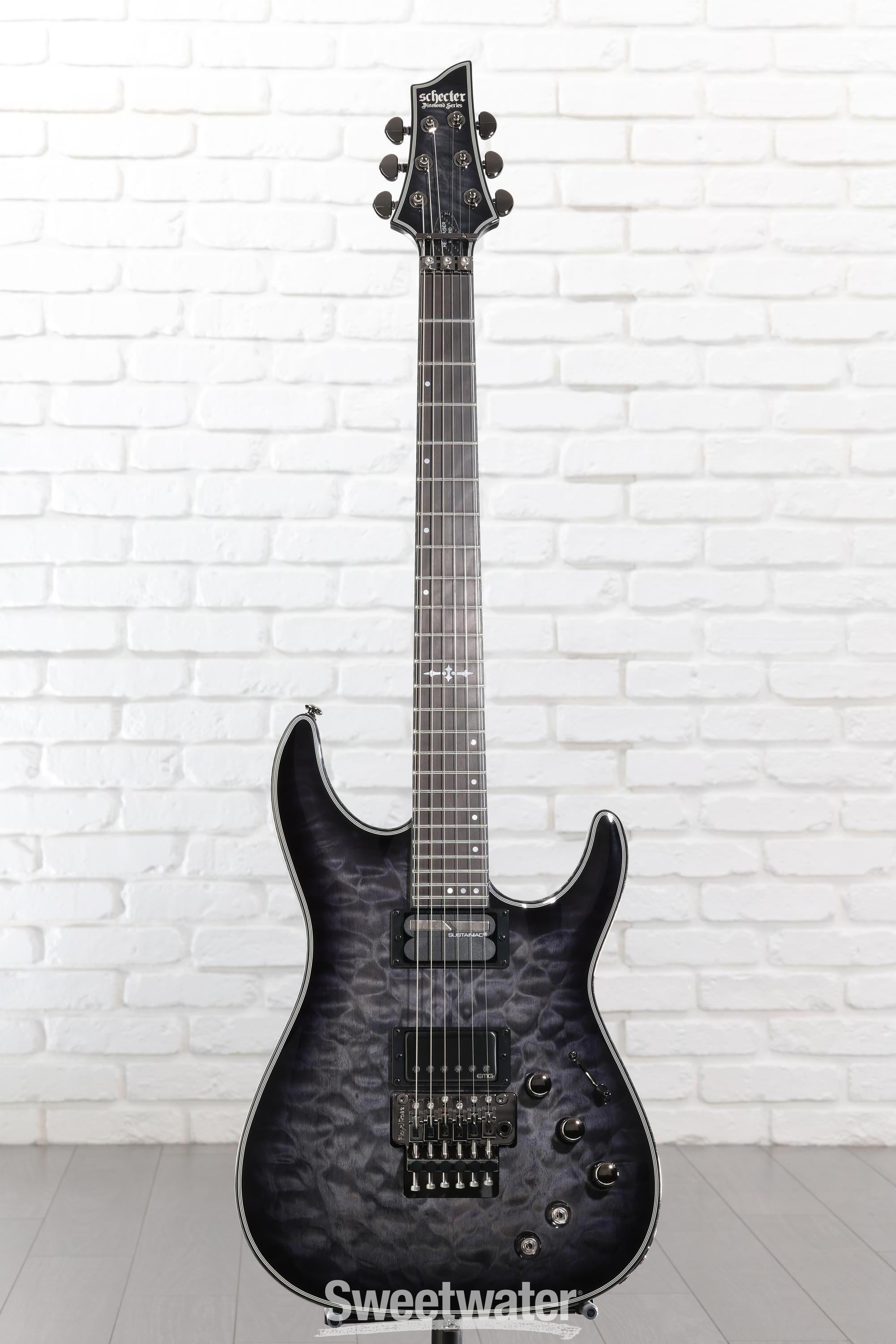 Schecter Hellraiser Hybrid C-1 FR-S Electric Guitar - Trans Black