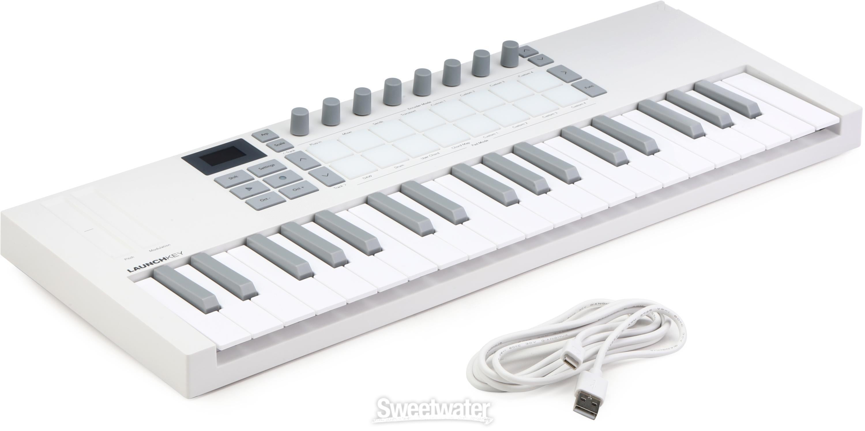 Novation Launchkey Mini 37 MK4 37-key Keyboard Controller - White