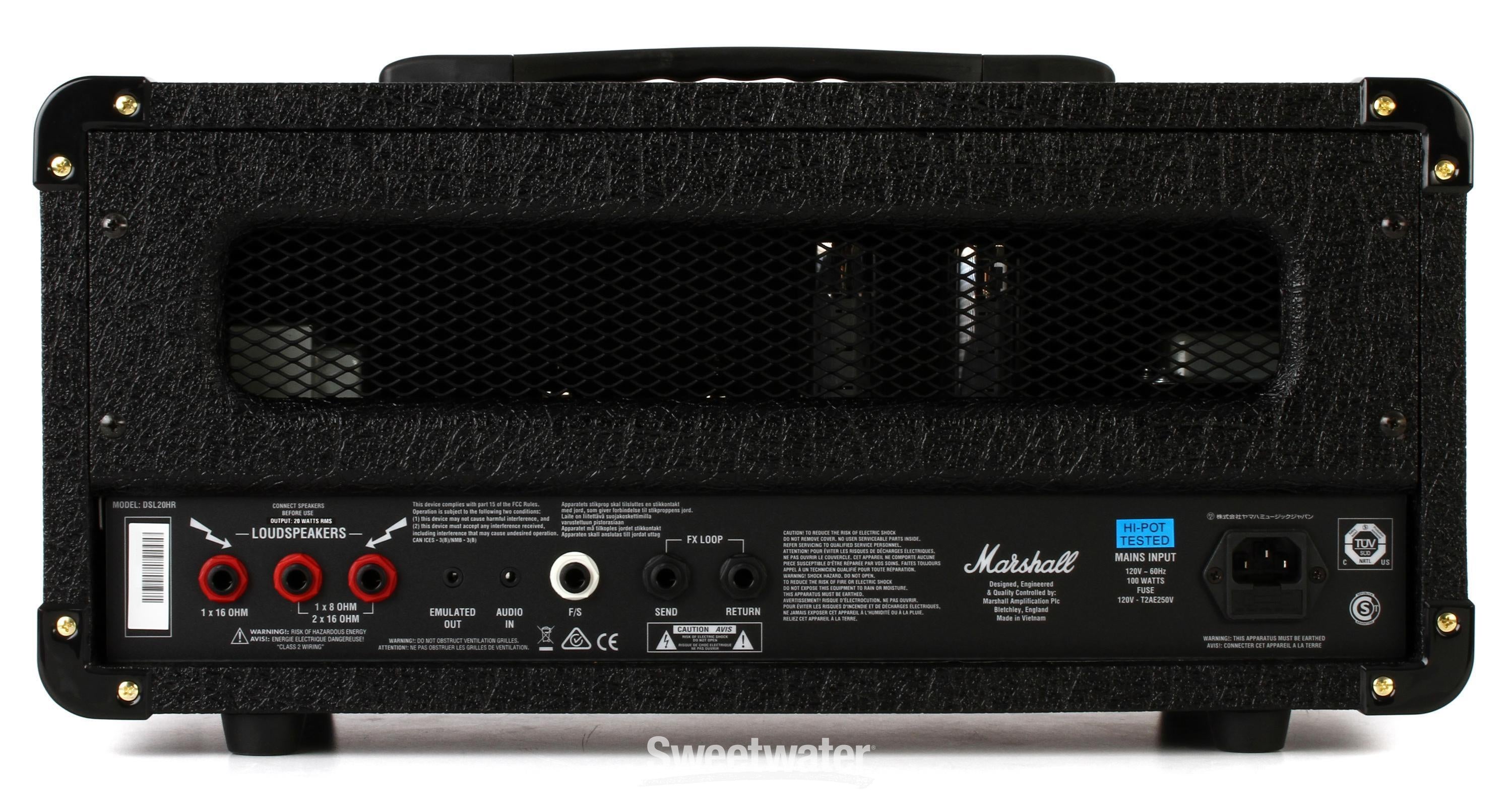 Marshall DSL20HR 20-watt Amplifier Head | Sweetwater