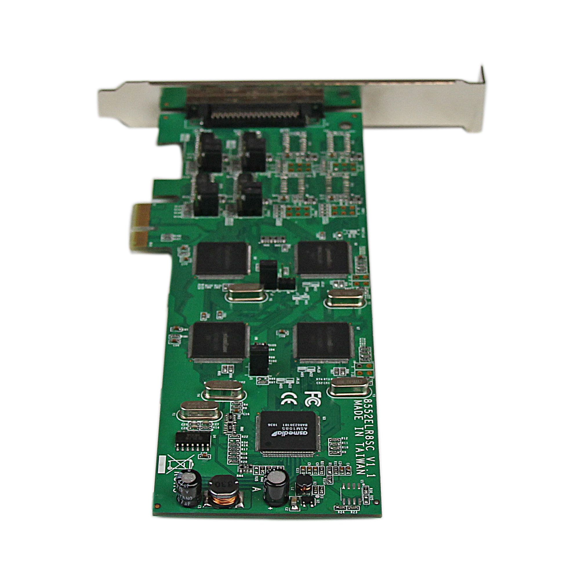 8 Port PCI Express (PCIe) RS-232/422/485 Serial Card - 4 x RS232 4