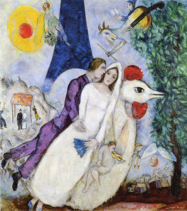 マルク・シャガールを3分で解説！ 豊かな色彩で愛を描いたユダヤ人画家