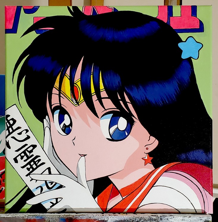 ▷ Sailor Mars by MC Garbage, 2022 | Acrylic Painting | Artsper