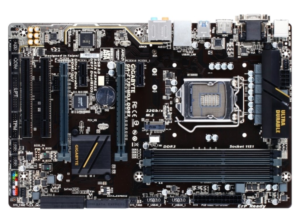 GIGABYTE GA-Z170-HD3 DDR3 インテル 100シリーズ LGA1151対応 intel